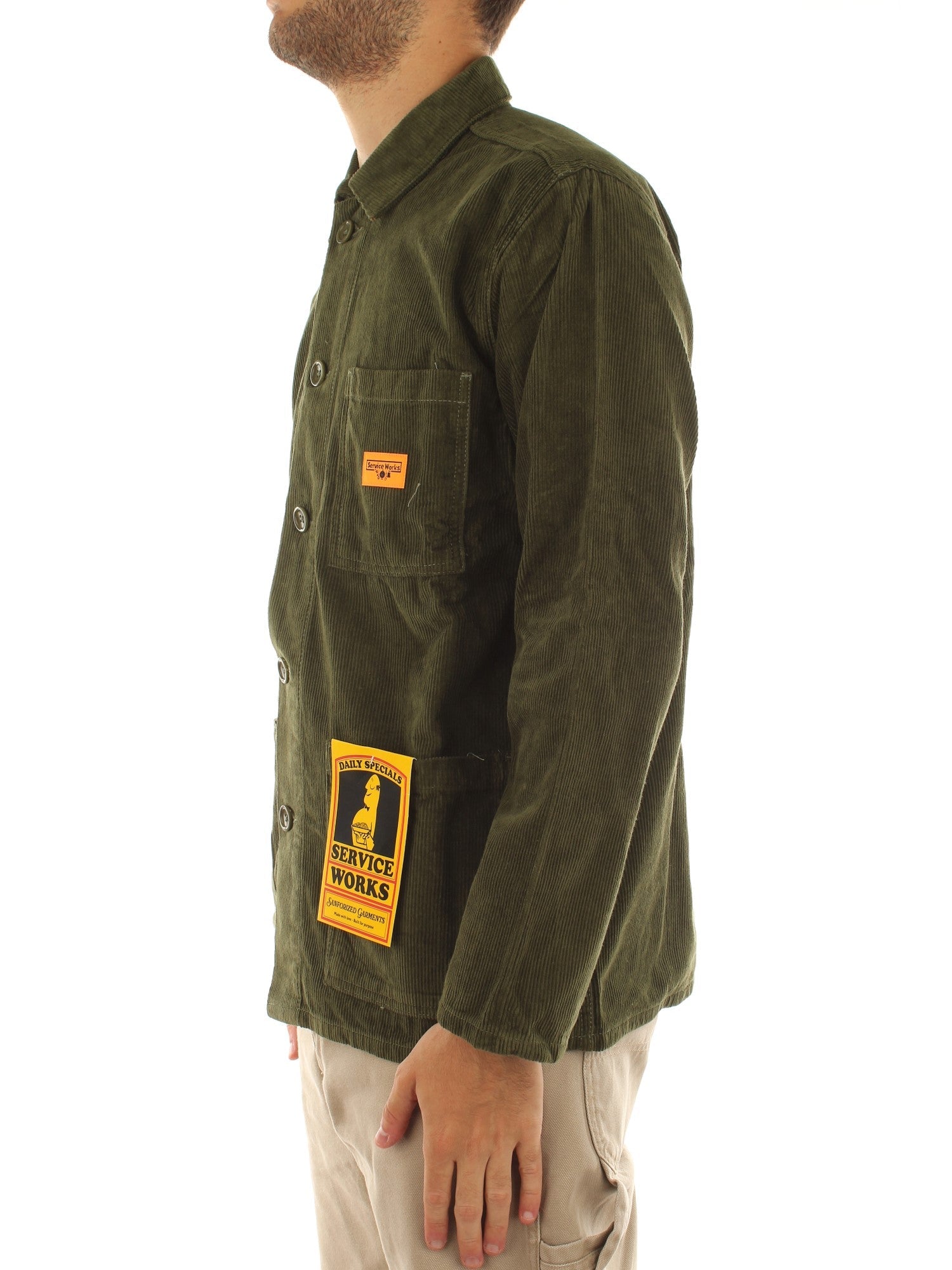 Service Works Corduroy Coverall Jacket Verde