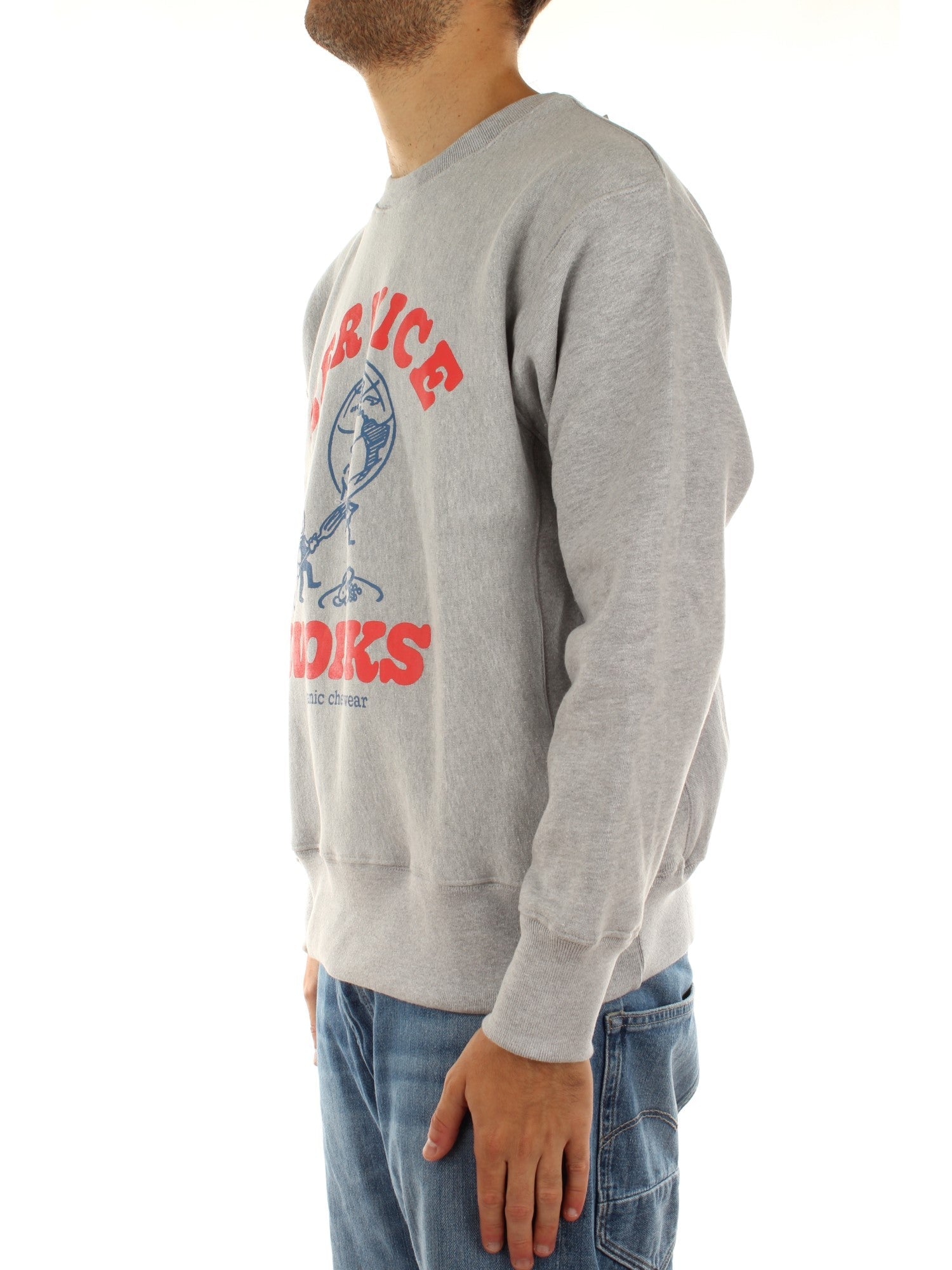 Service Works Organic Chefswear Crewneck Grigio