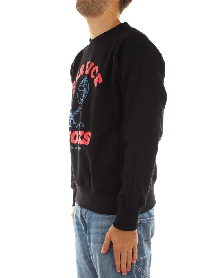 Service Works Organic Chefswear Crewneck Nero