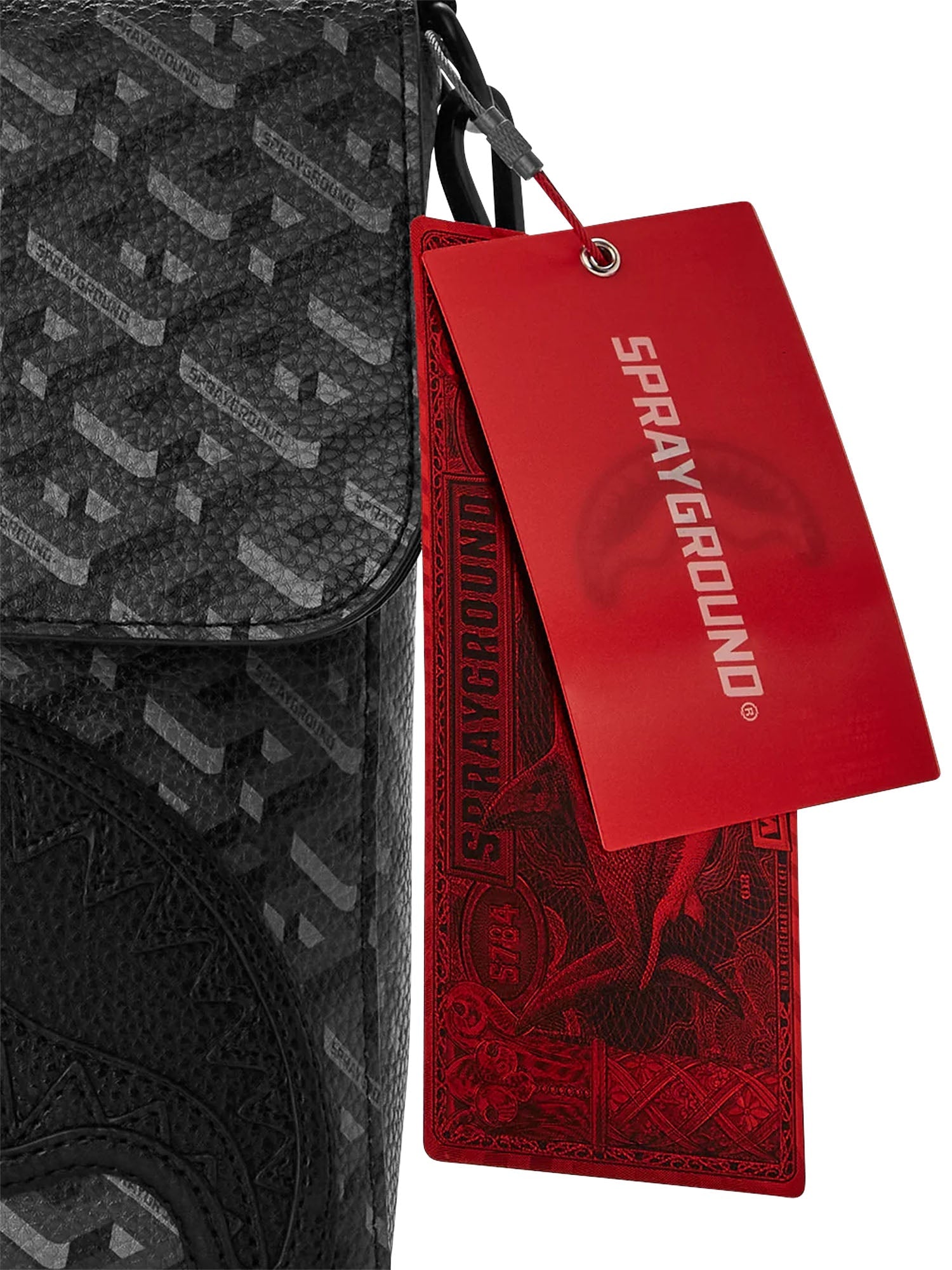 Sprayground 3Dsg Blackout Messenger Sling Nero