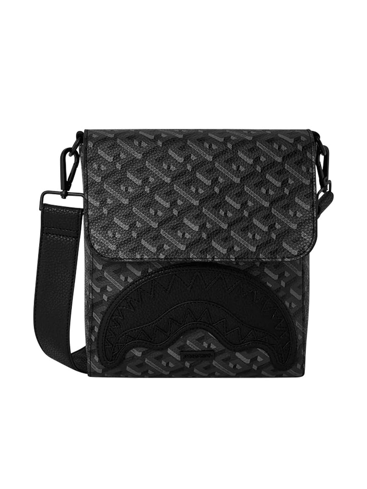 Sprayground 3Dsg Blackout Messenger Sling Nero