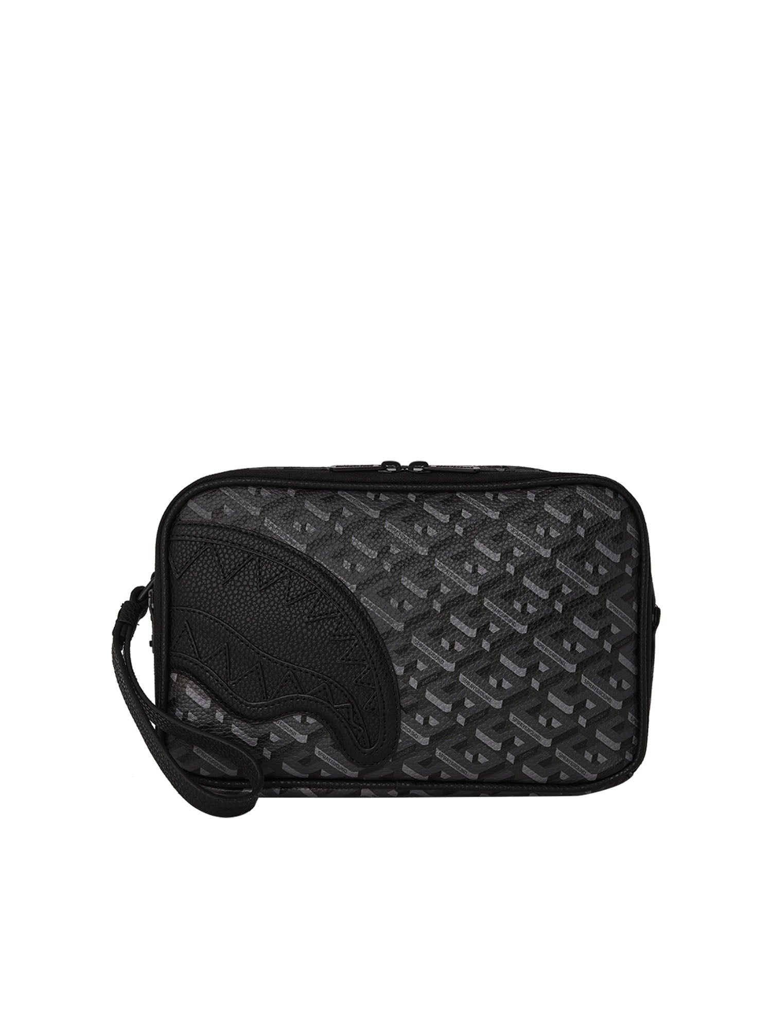 Sprayground 3Dsg Blackout Toiletry Brick Nero