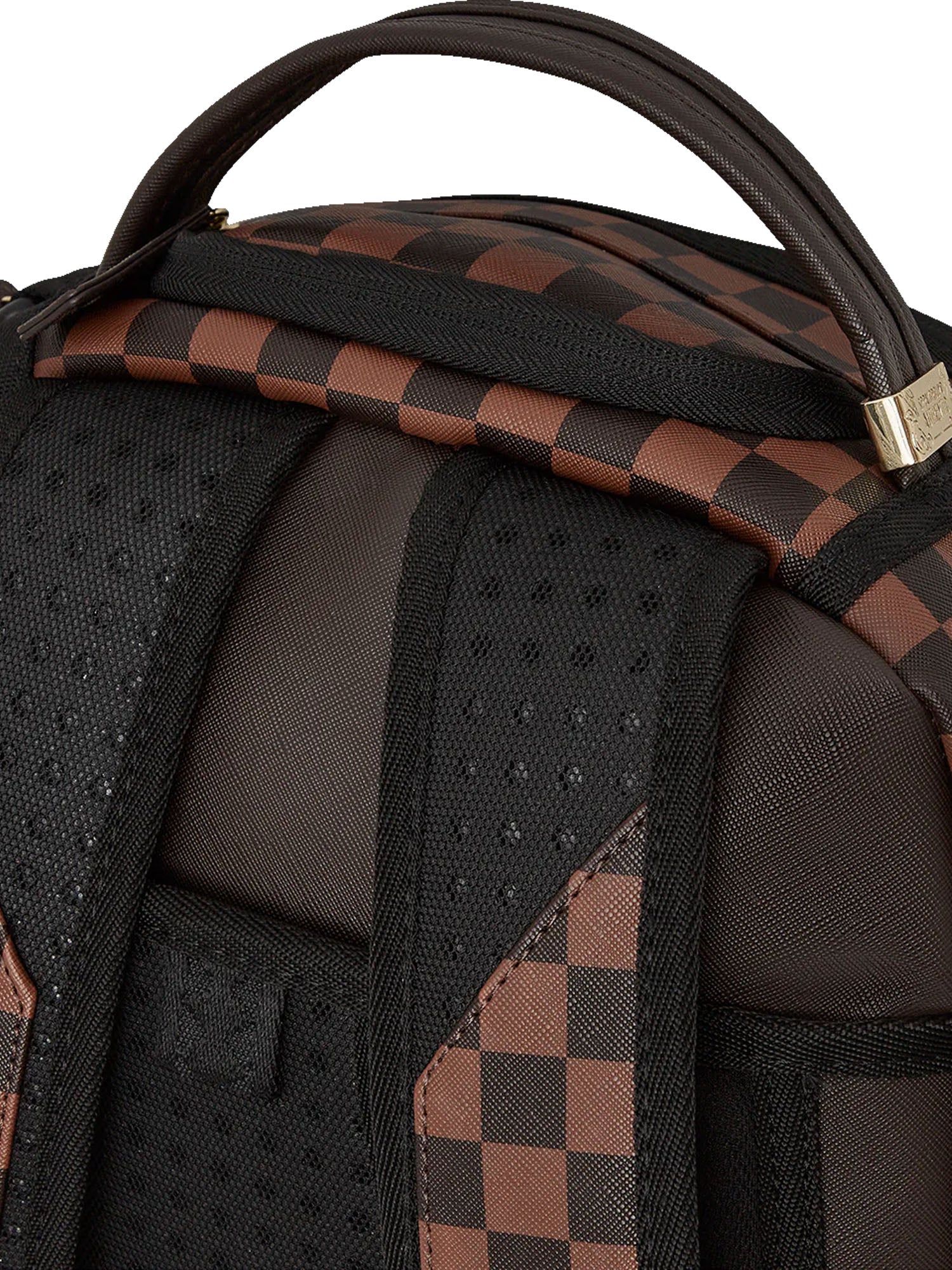 Sprayground Core Emboss Check Backpack Marrone