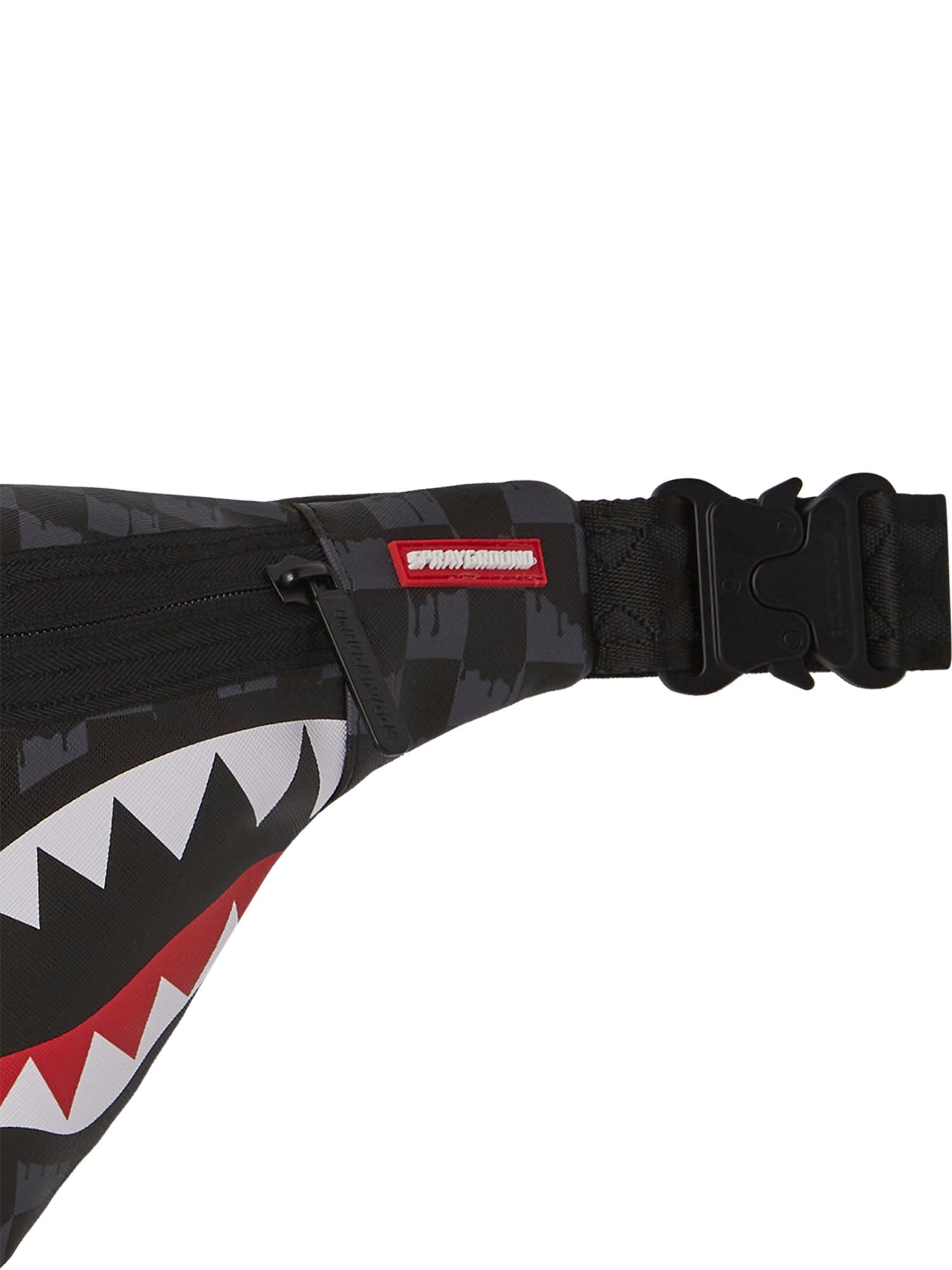 Sprayground Drip Check Shark Crossbody Savvy Nero