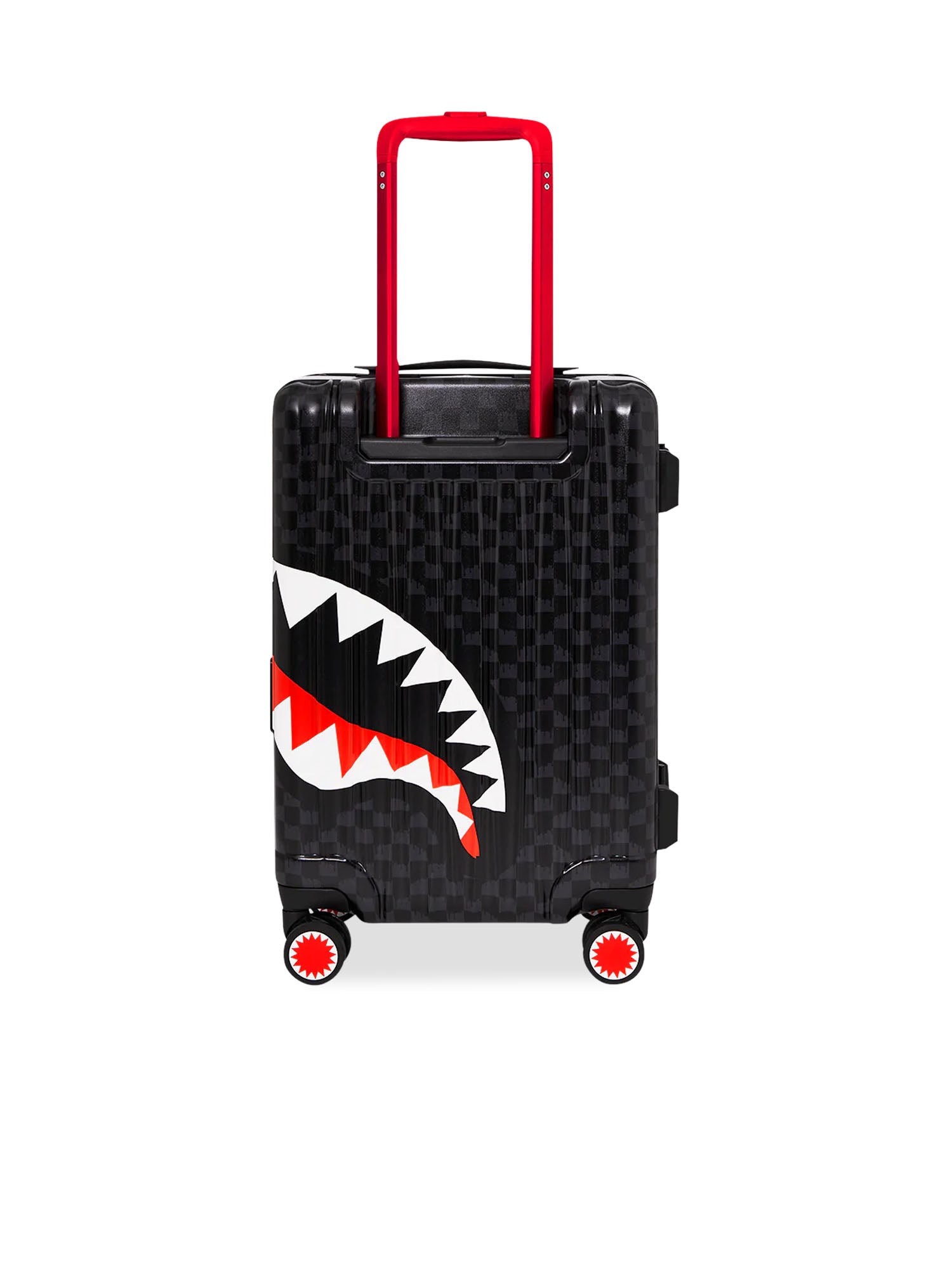 Sprayground Drip Check Shark Hardshell Carryon Nero