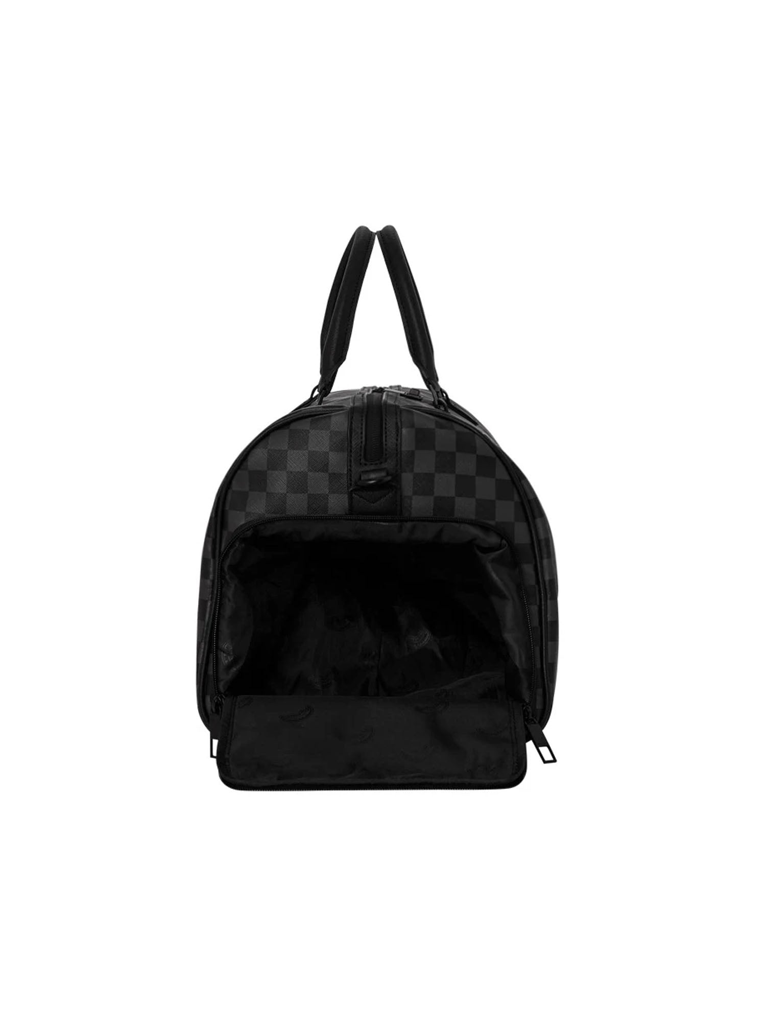 Sprayground Half Spritz Check Duffle Nero