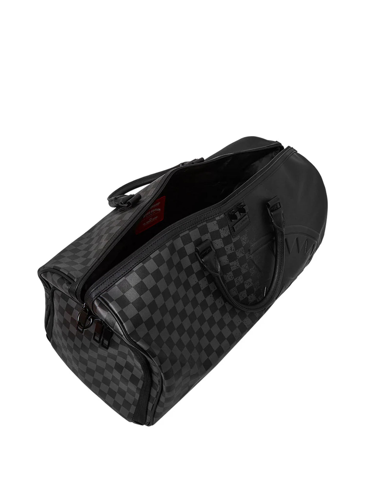 Sprayground Half Spritz Check Duffle Nero