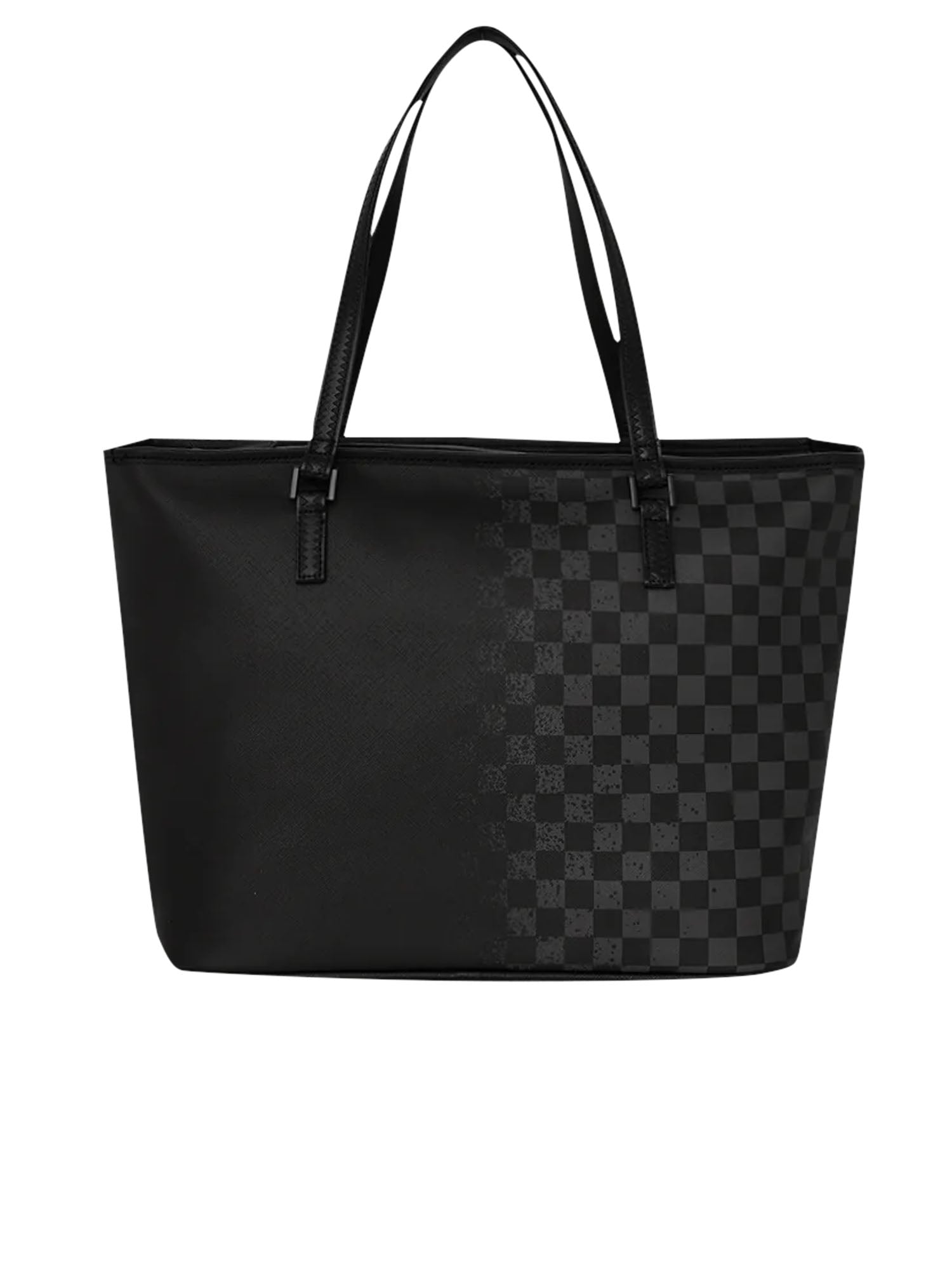 Sprayground Half Spritz Check Tote Nero