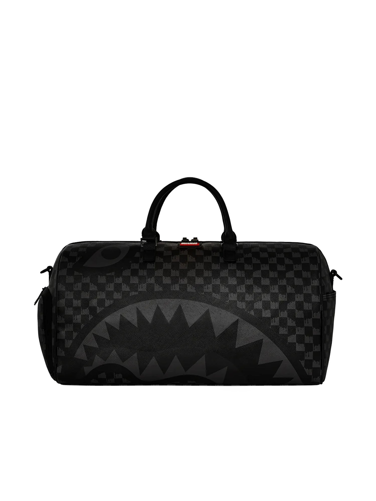 Sprayground Hangover Drip Check Duffle Nero