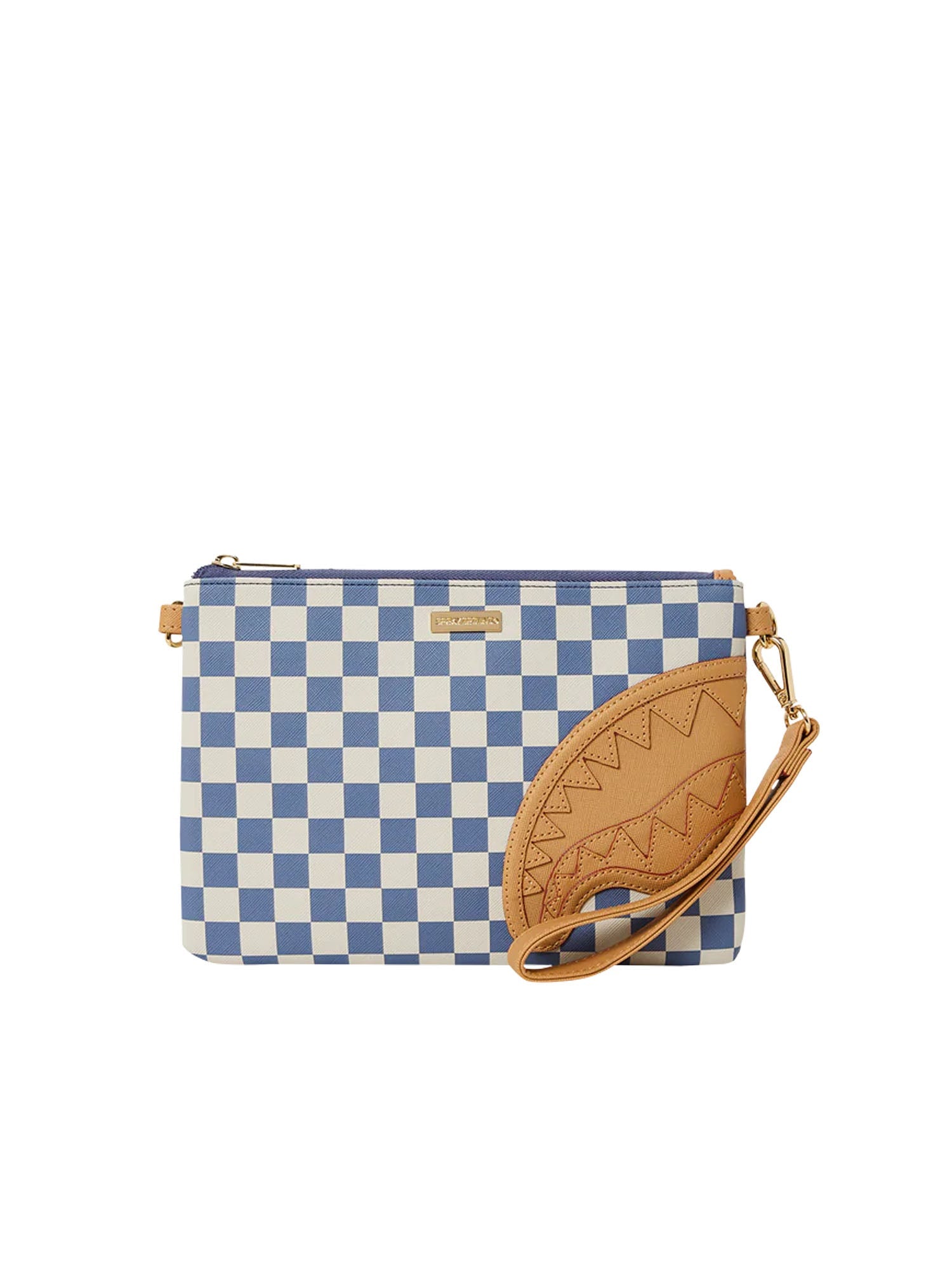 Sprayground Letter Checker Pochette Blu