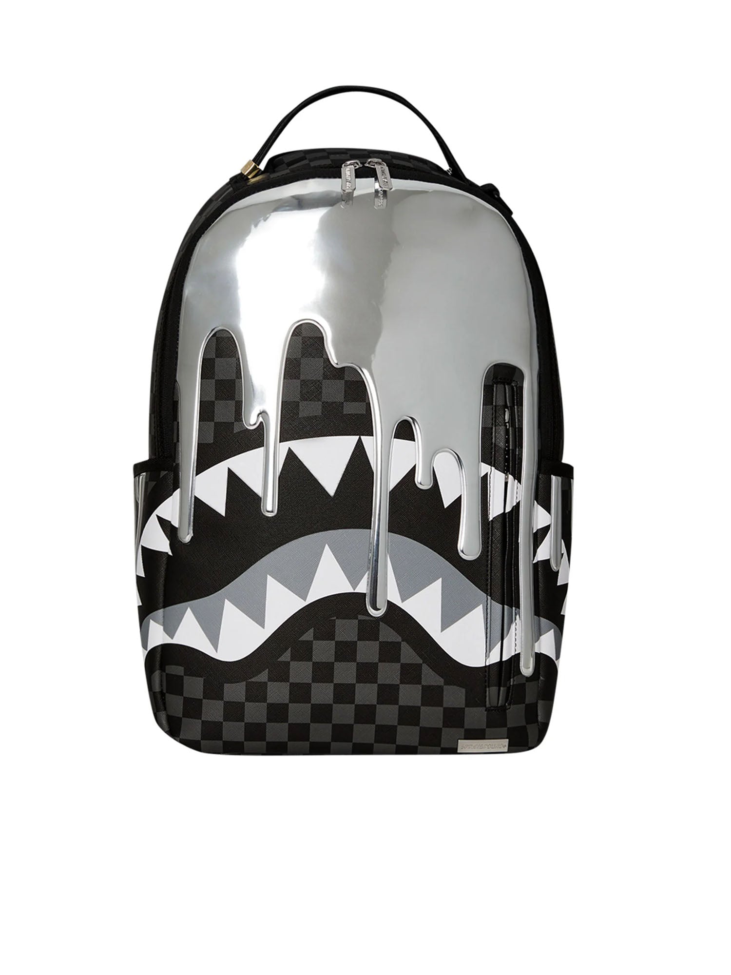 Sprayground Metallic Drips Backpack Grigio