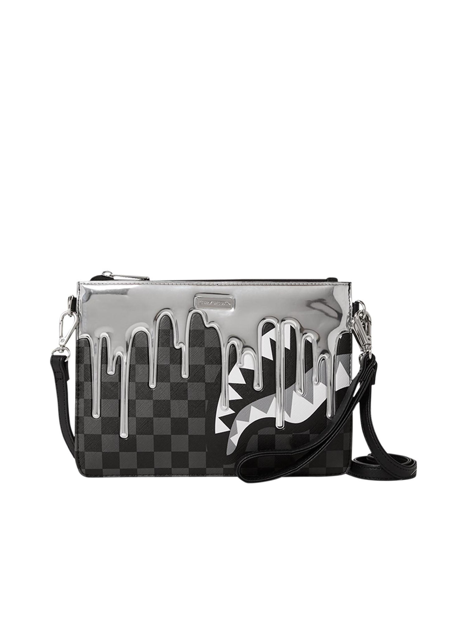 Sprayground Metallic Drips Pochette Nero