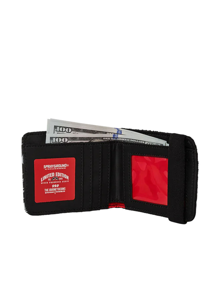 Sprayground Midnight Raceway Graffiti Wallet Nero