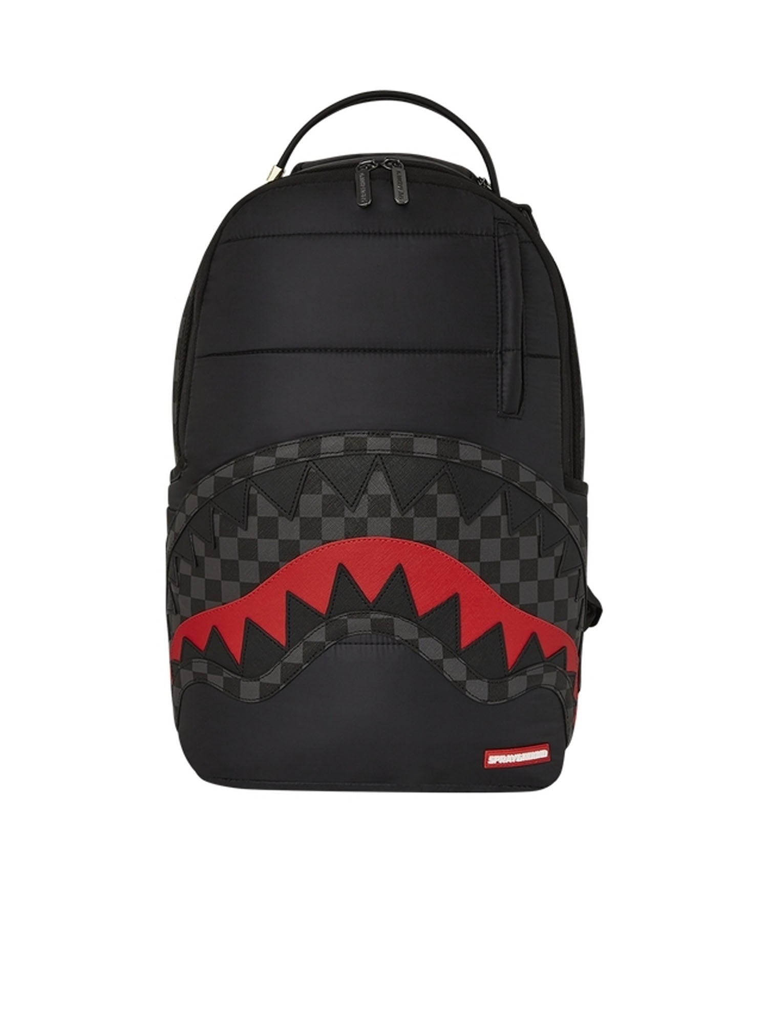 Sprayground Puffer Check Backpack Grigio