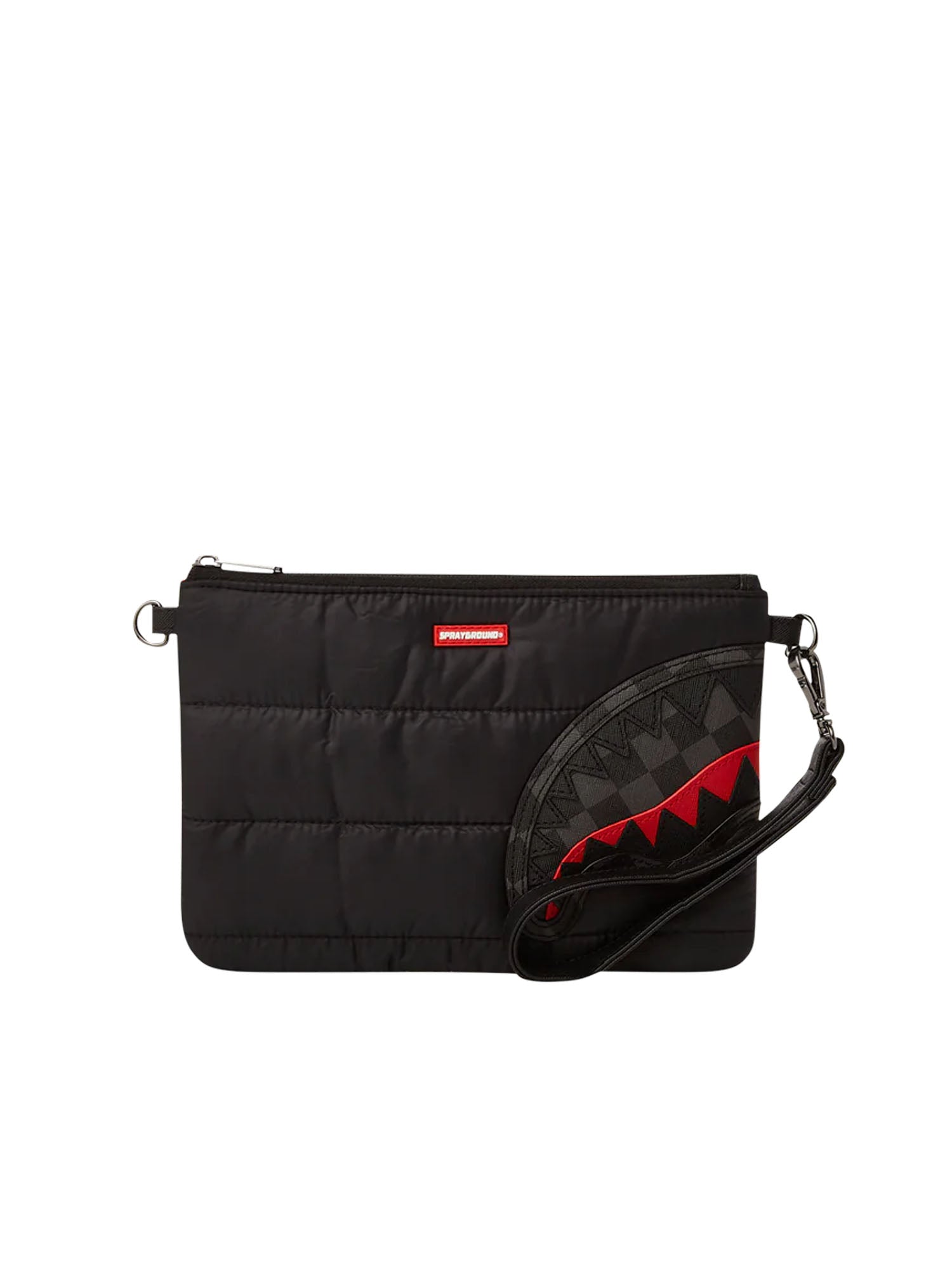 Sprayground Puffer Check Pochette Nero