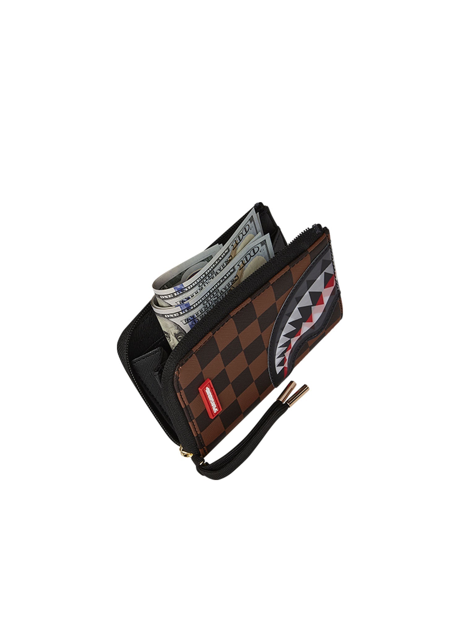 Sprayground Sharks In Paris Lenticular Chomp Wallet Marrone