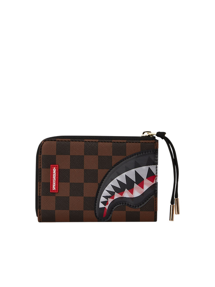 Sprayground Sharks In Paris Lenticular Chomp Wallet Marrone