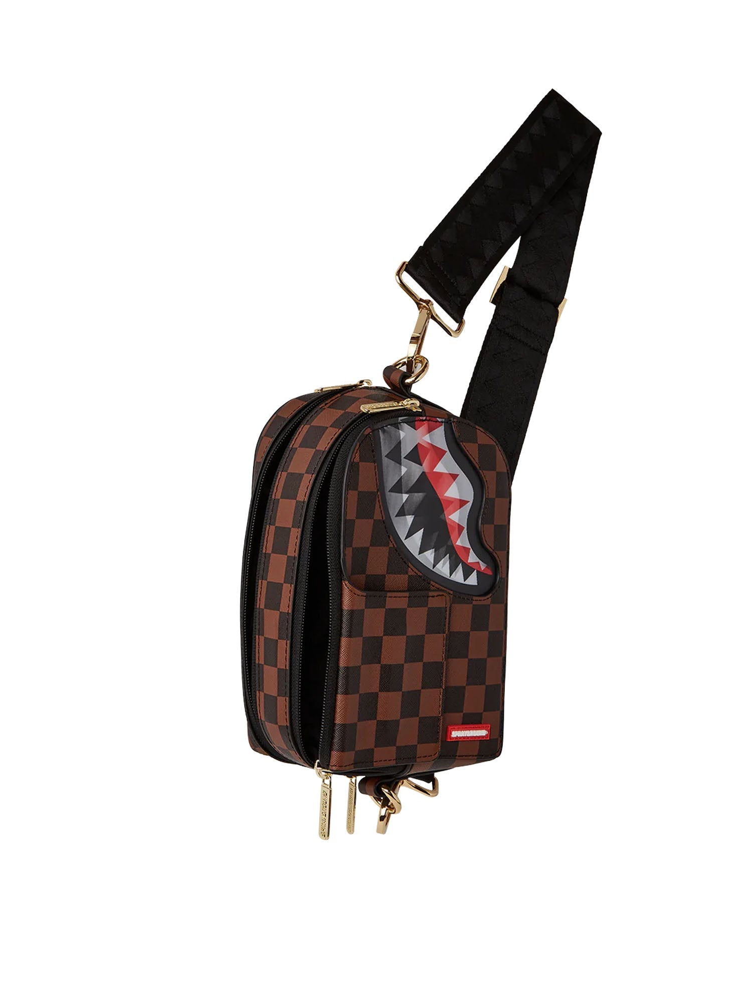 Sprayground Sip Lenticular Chomp Backpack Sling Marrone