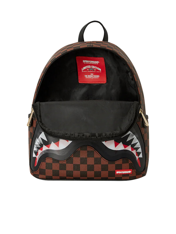 Sprayground Sip Lenticular Chomp Savage Backpack Marrone