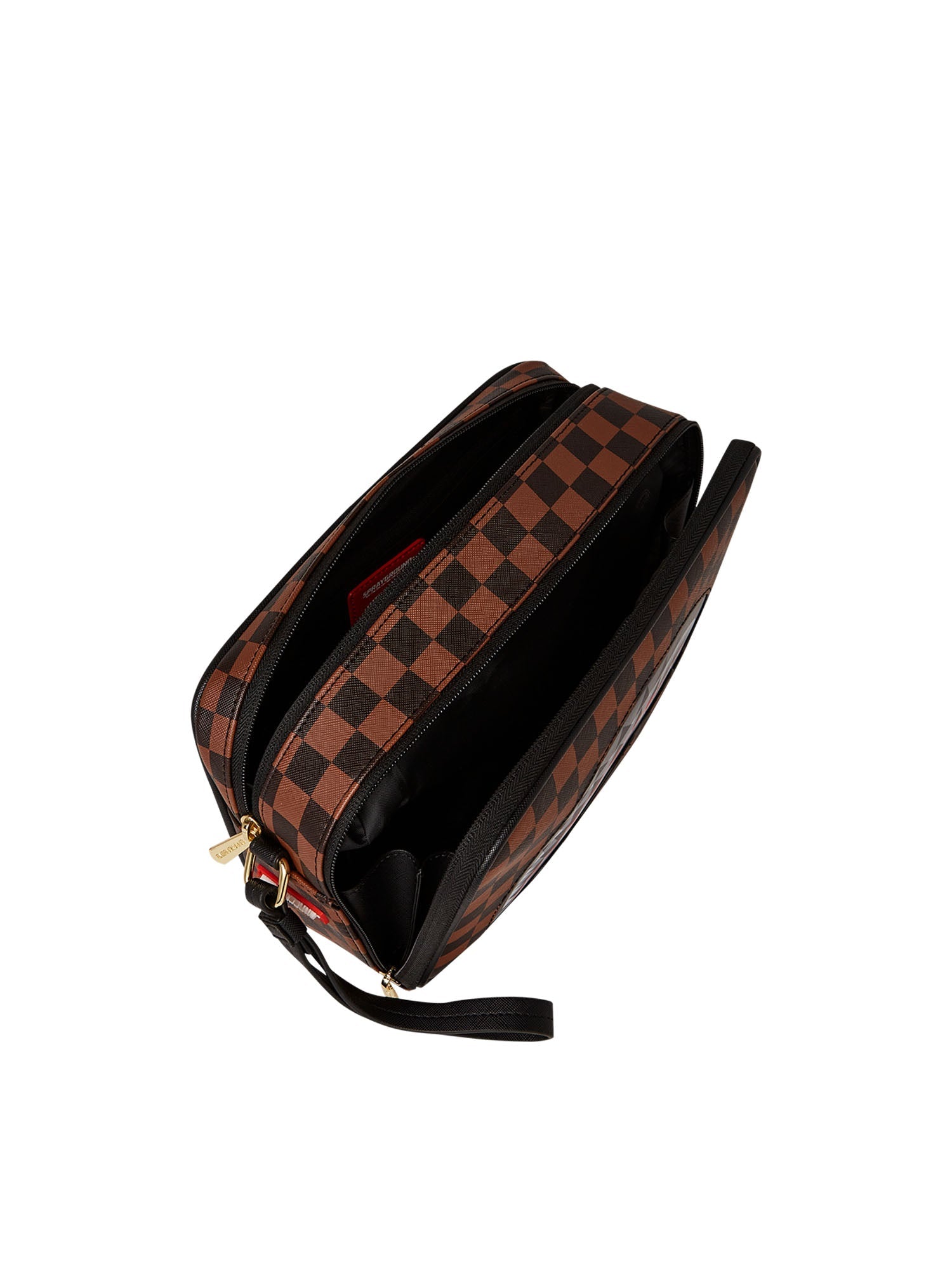 Sprayground Sip Lenticular Chomp Toiletry Brick Marrone