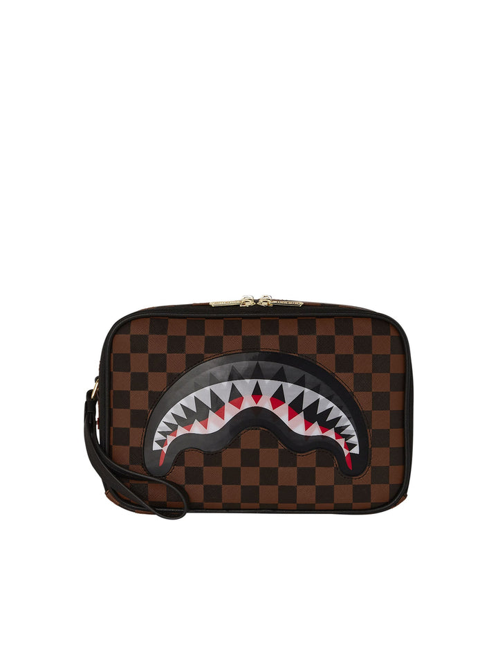 Sprayground Sip Lenticular Chomp Toiletry Brick Marrone