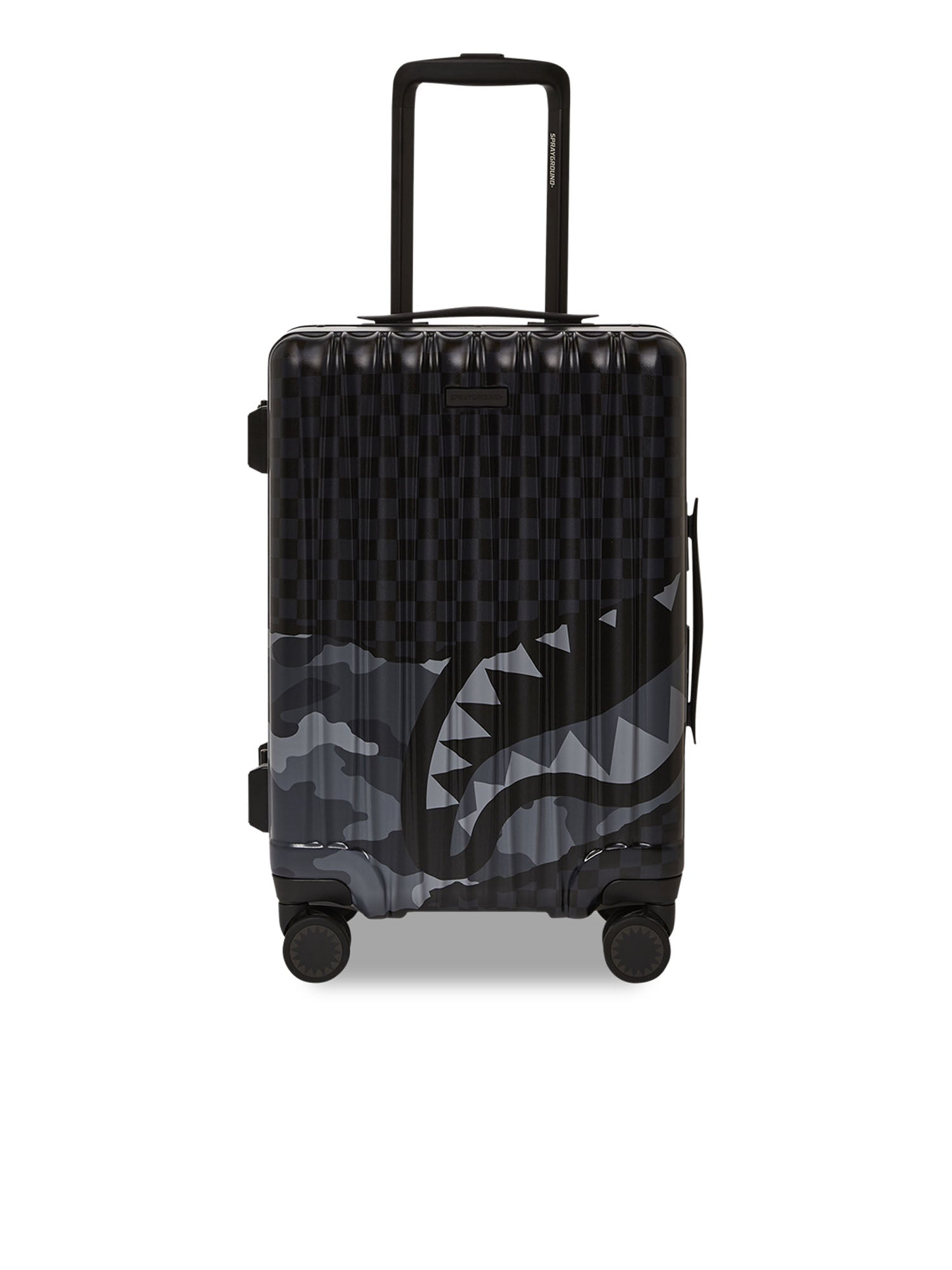 Split Up Camo Tear Carryon Hard Luggage