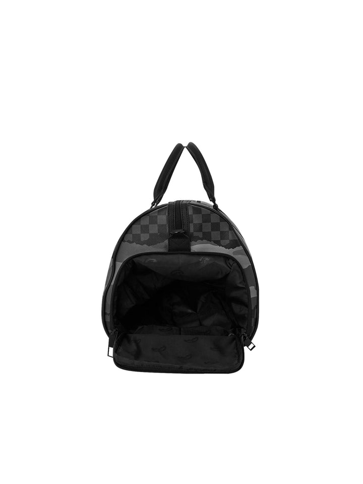 Sprayground Split Up Camo Tear Duffle Large Nero