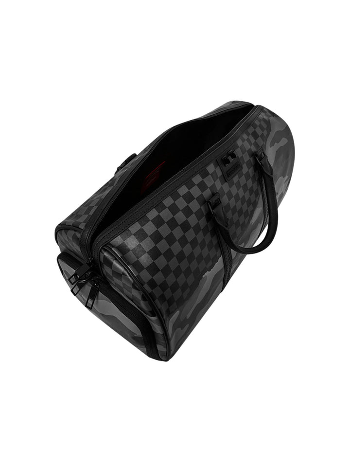 Sprayground Split Up Camo Tear Duffle Large Nero