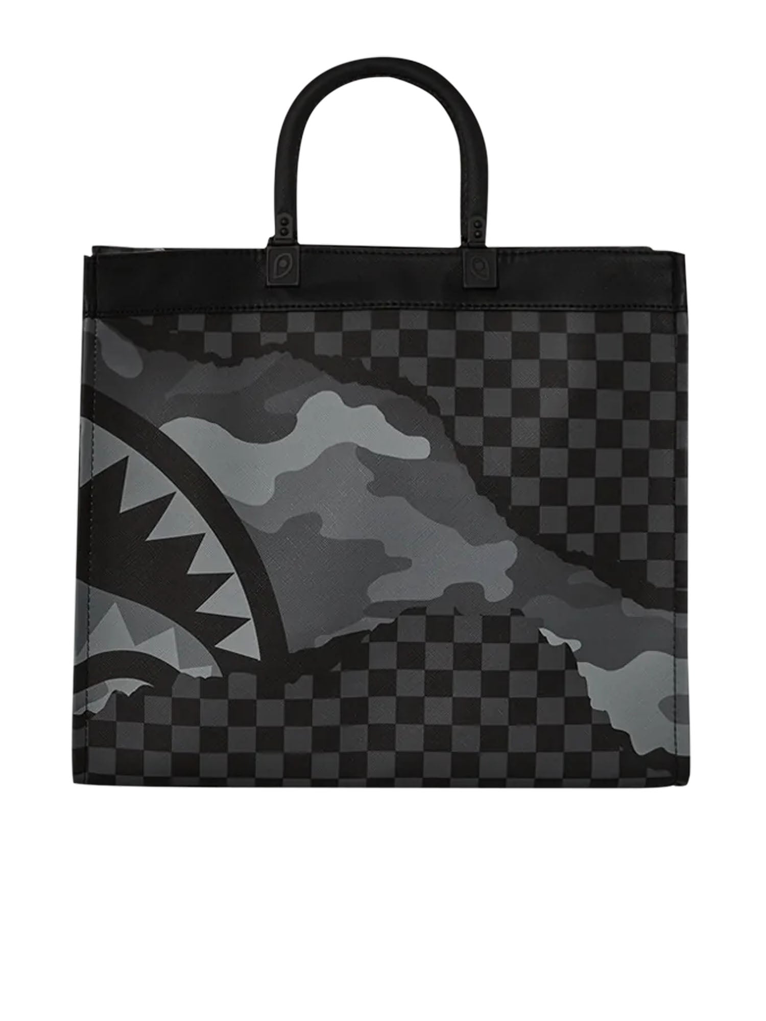 Sprayground Split Up Camo Tear Tortuga Tote Nero