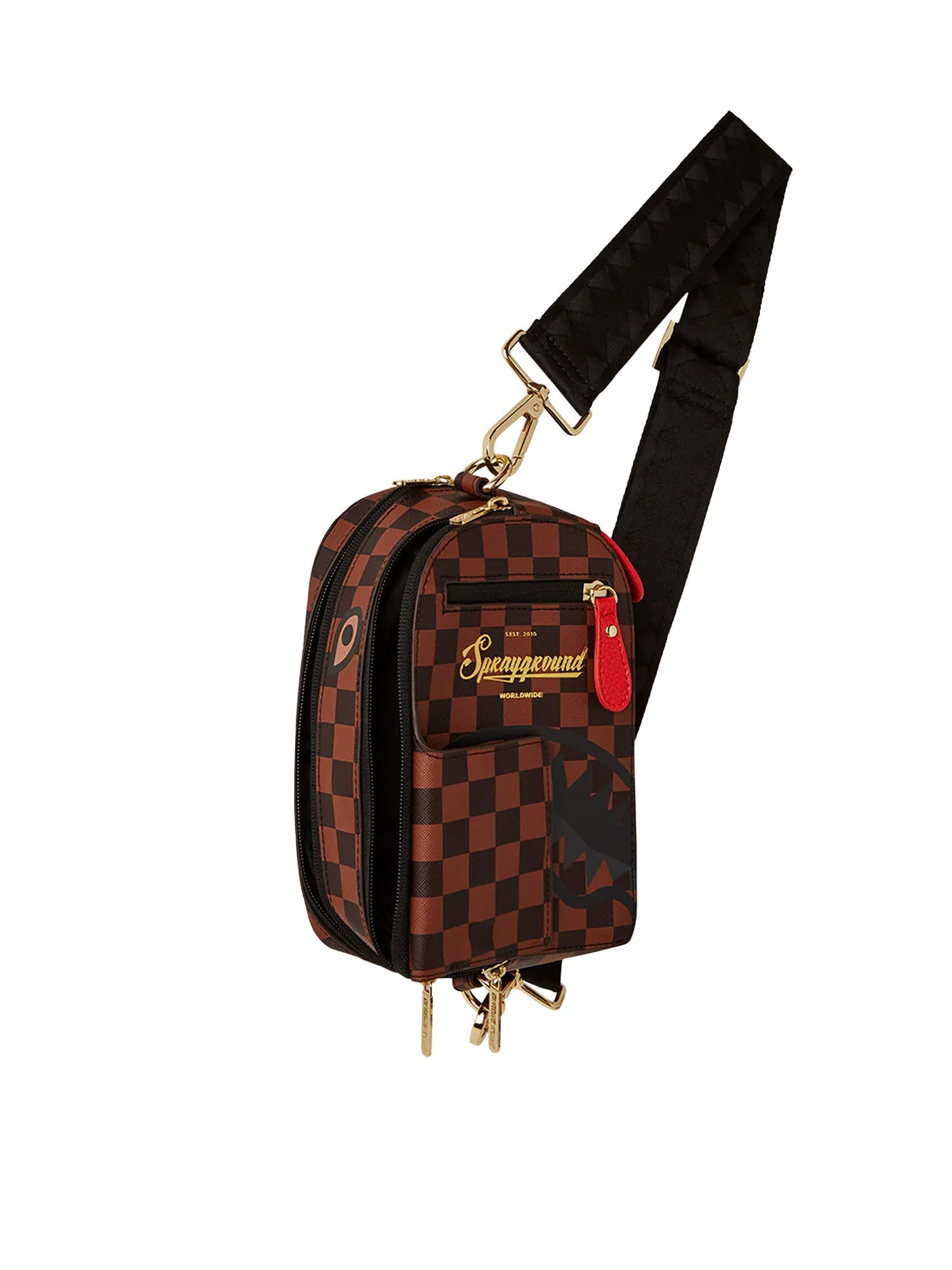 Sprayground Takeover The Throne Backpack Sling Marrone