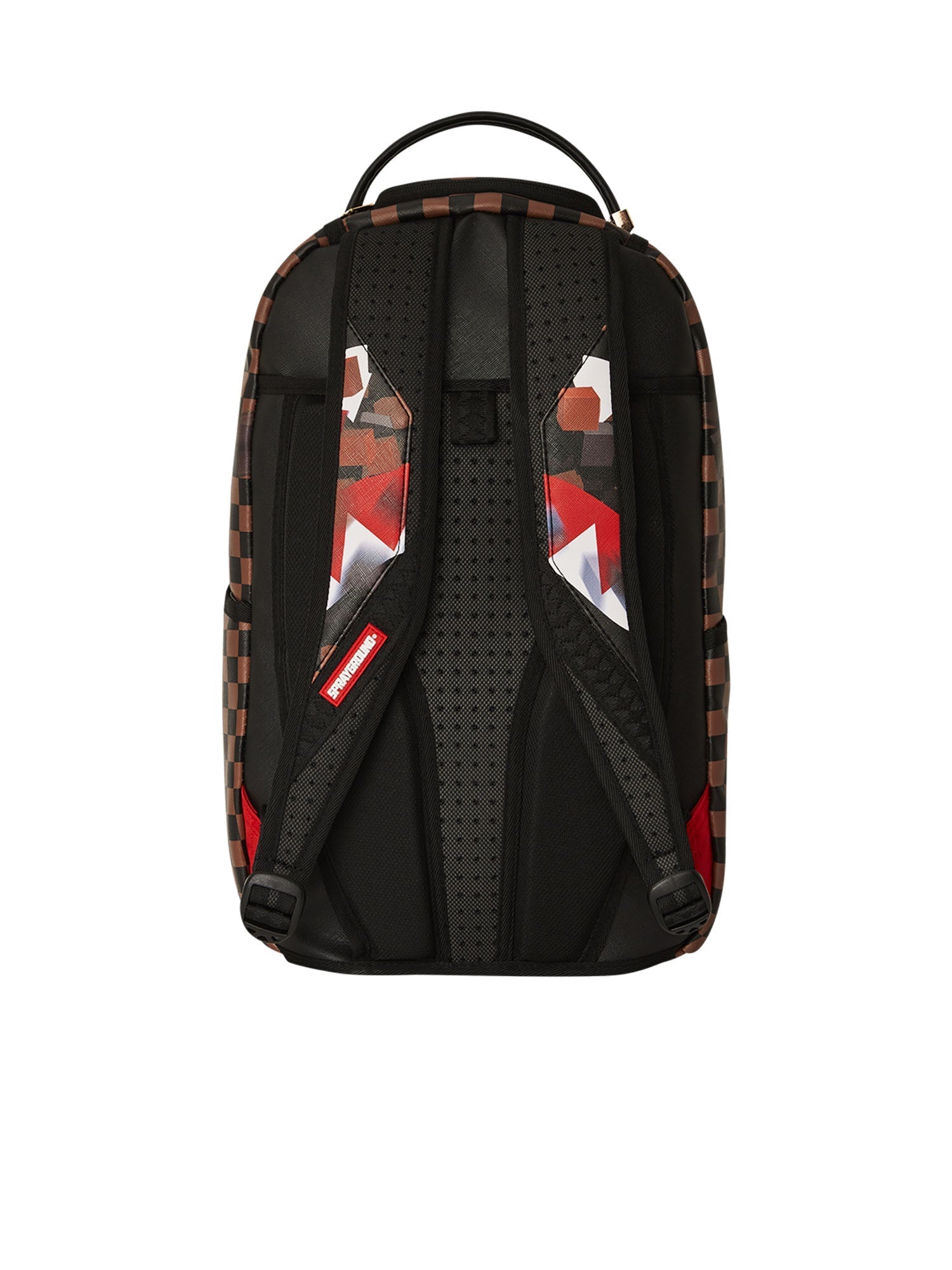 Sprayground Transformers Checkered Backpack Marrone