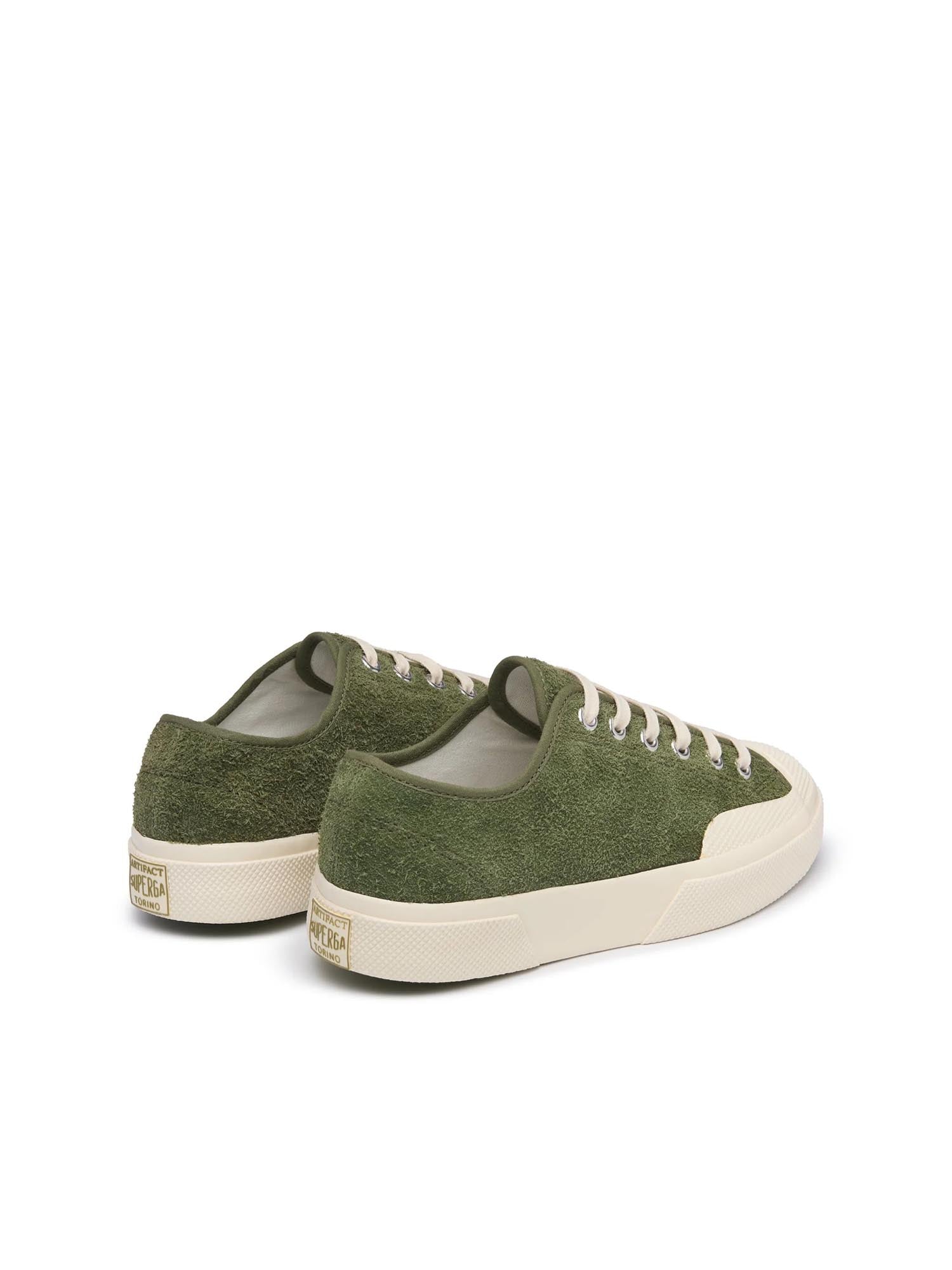 Superga Scarpe 2432 Works Hairy Suede Verde