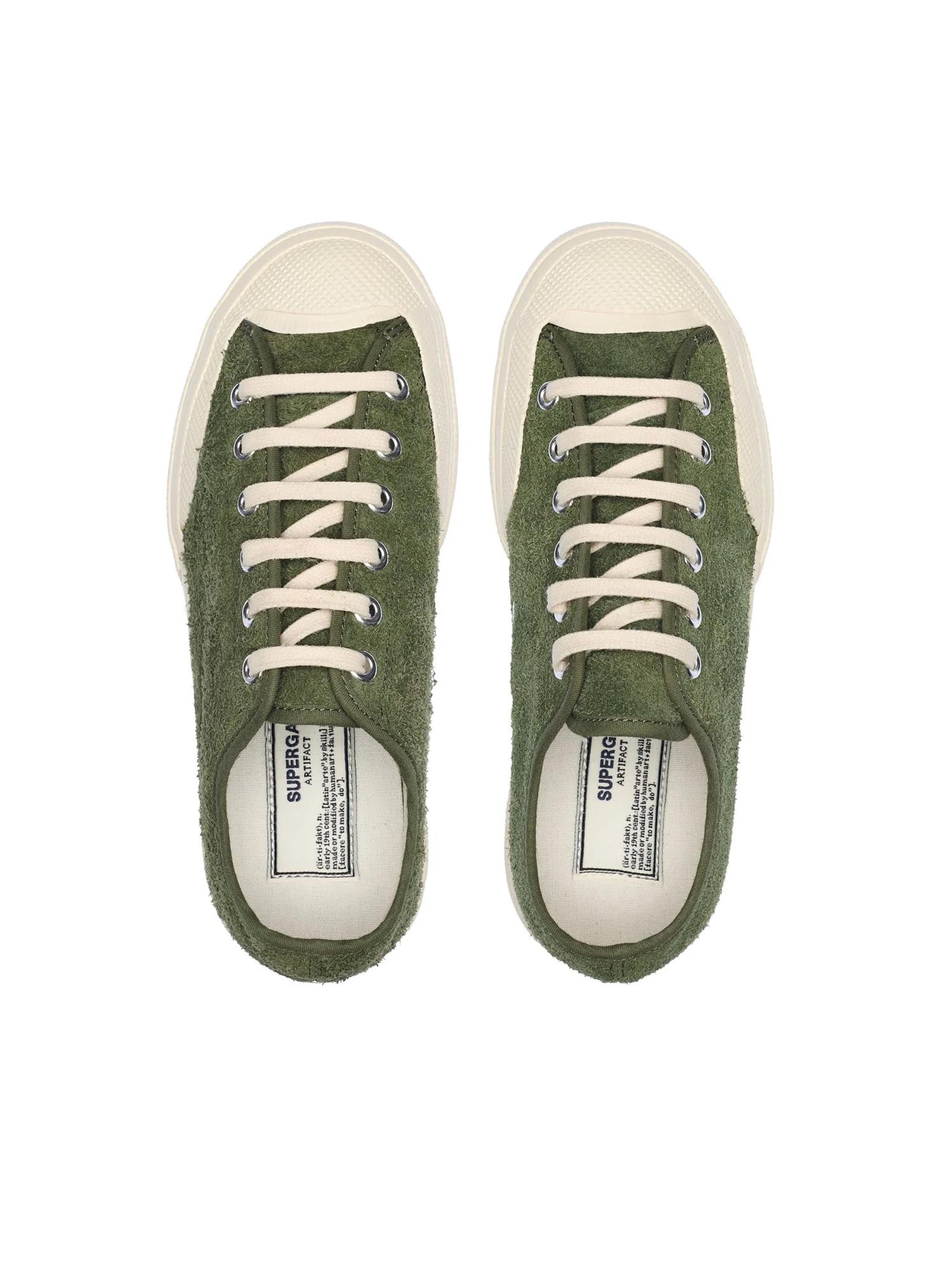 Superga Scarpe 2432 Works Hairy Suede Verde