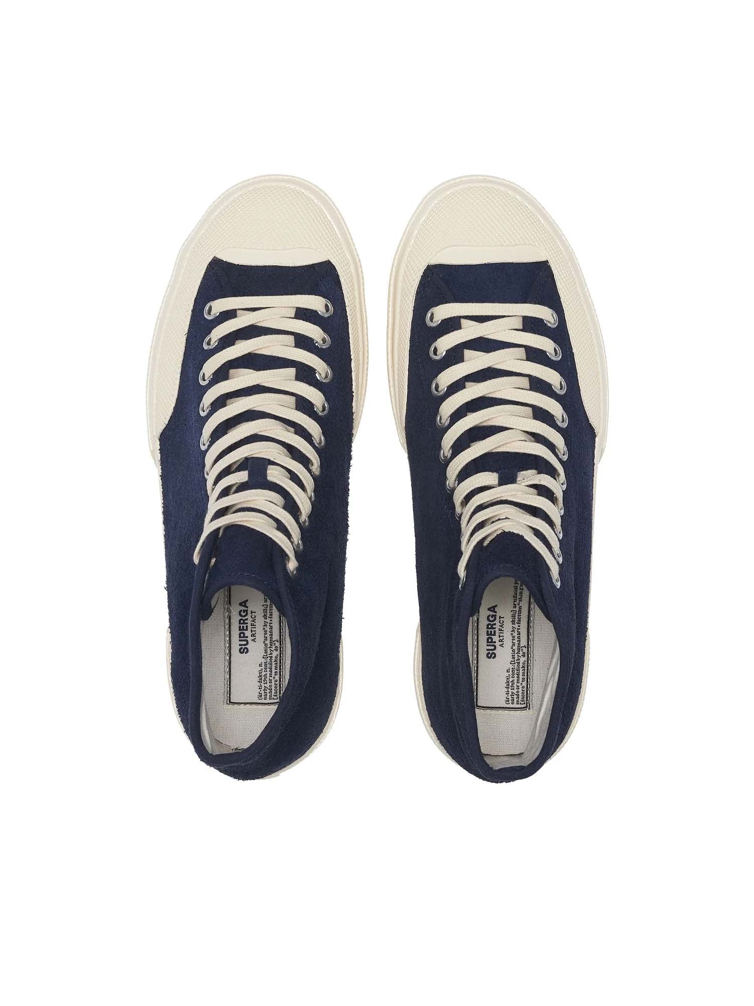 Superga Scarpe 2433 Works Hairy Suede Blu