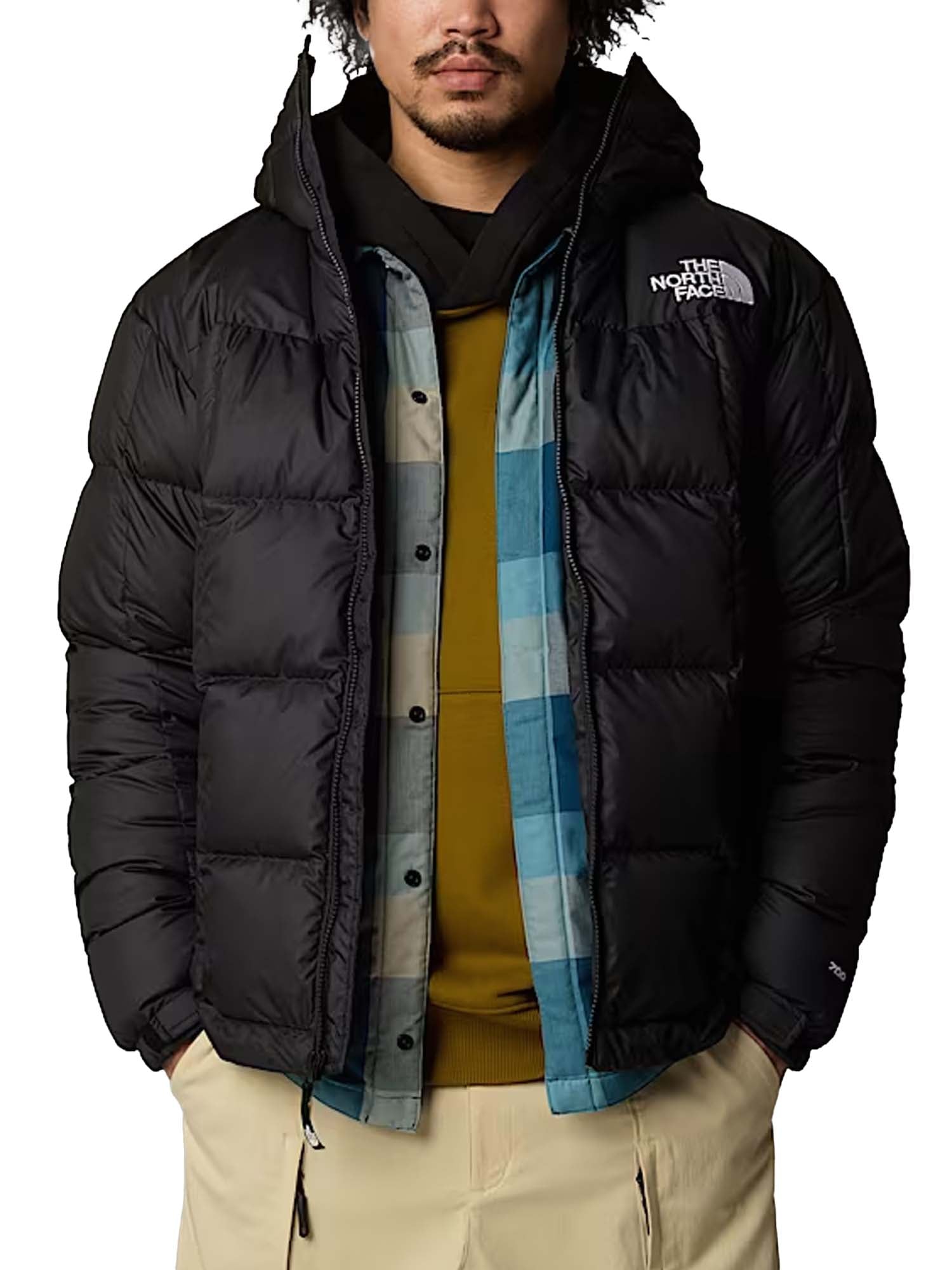 The North Face Giacca in piumino Lhotse con cappuccio da uomo Nero