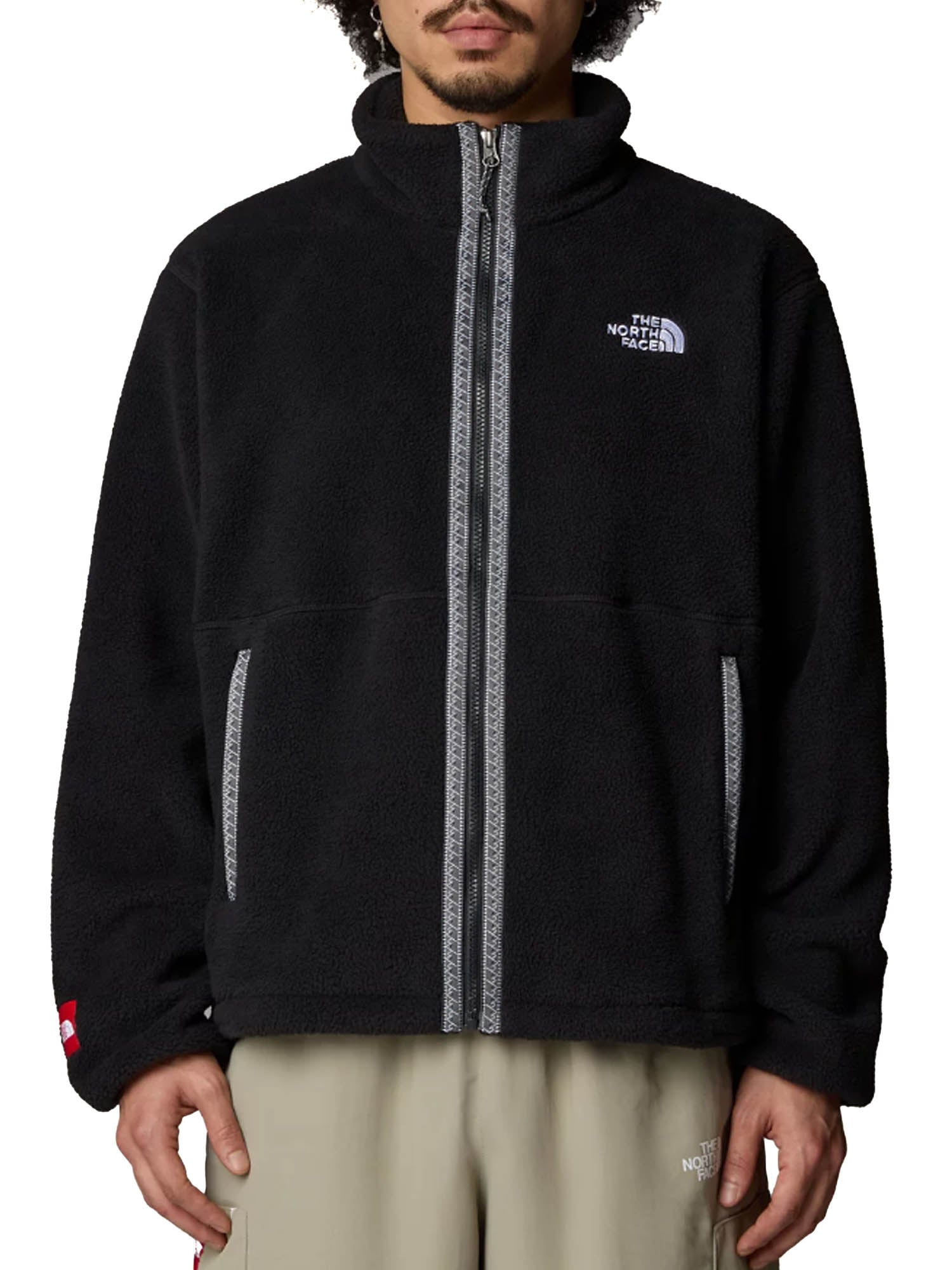 The North Face Pile con cerniera integrale TNF Fleeski da uomo Nero