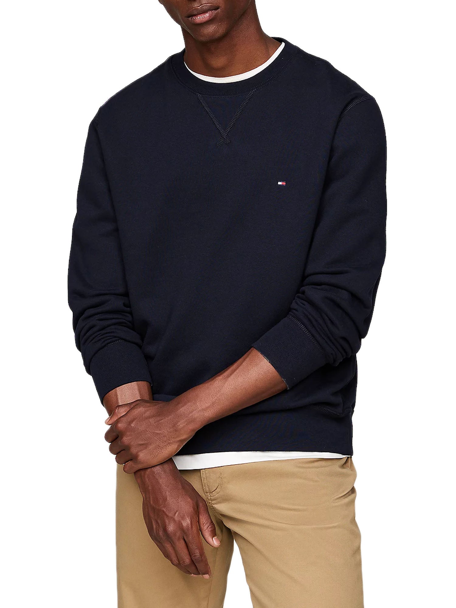 Tommy Hilfiger Essential Fleece Crewneck Blu