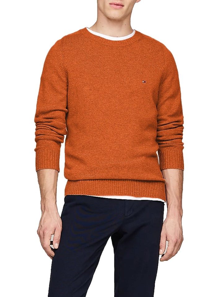 Tommy Hilfiger Lambswool Crew Neck Arancione