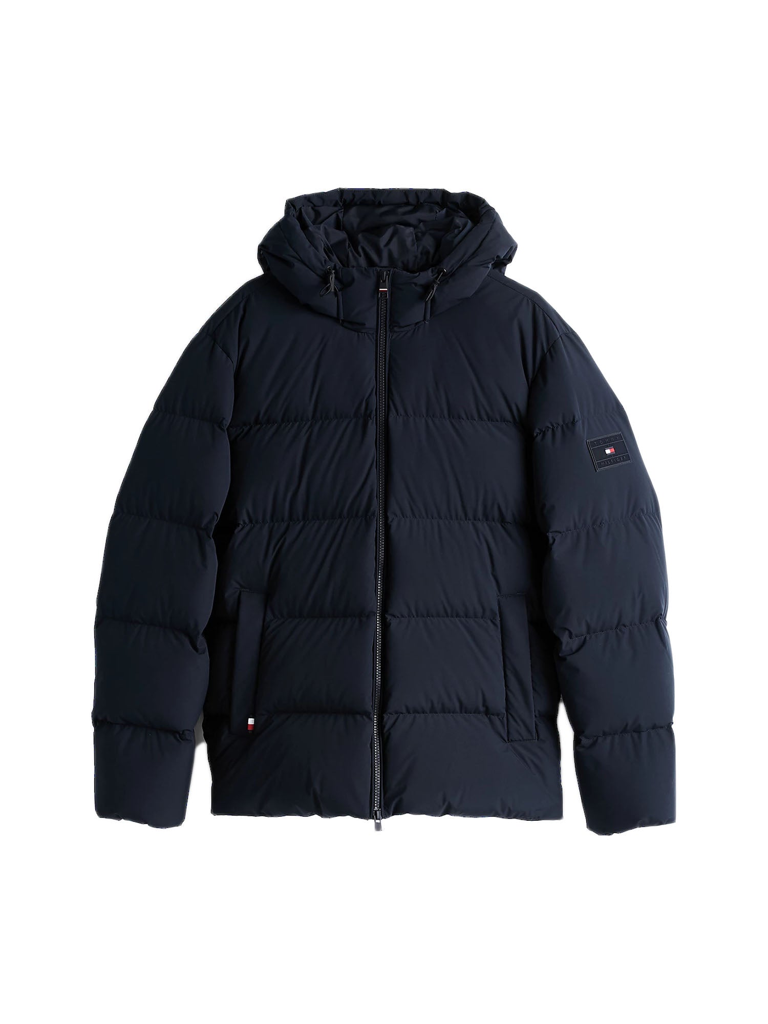 Tommy Hilfiger Mix Down Hooded Puffer Jacket Blu