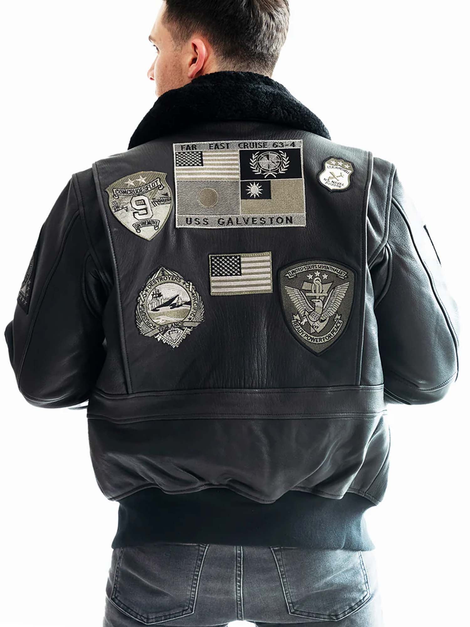 Top Gun Top Gun® Official Signature Series Leather Jacket 1.0 Marrone