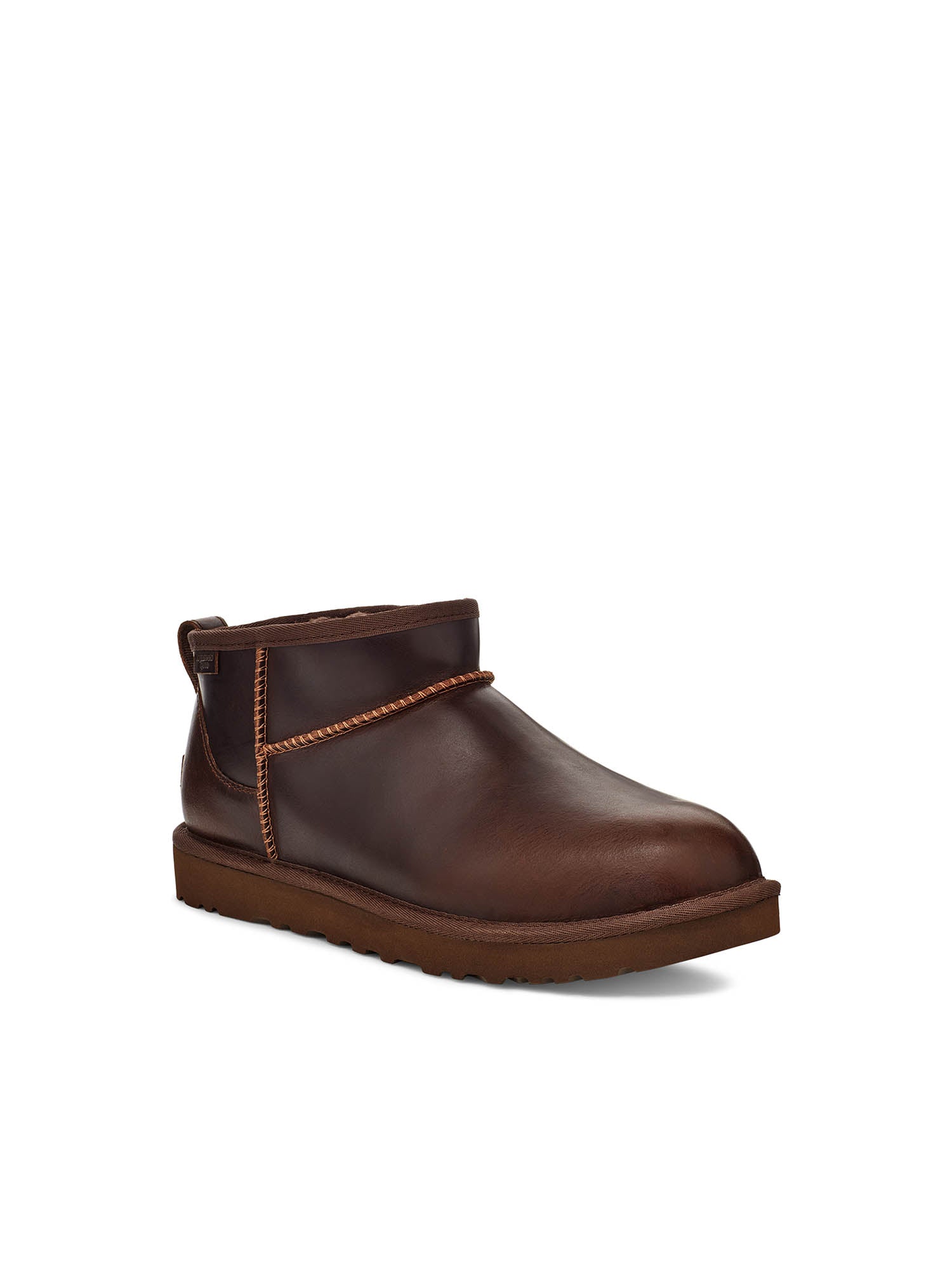 Ugg Stivali Classic Ultra Mini Leather Regenerate Uomo Marrone