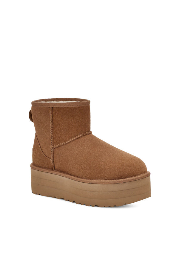 Ugg Stivali Con Plateau Classic Mini Donna Marrone