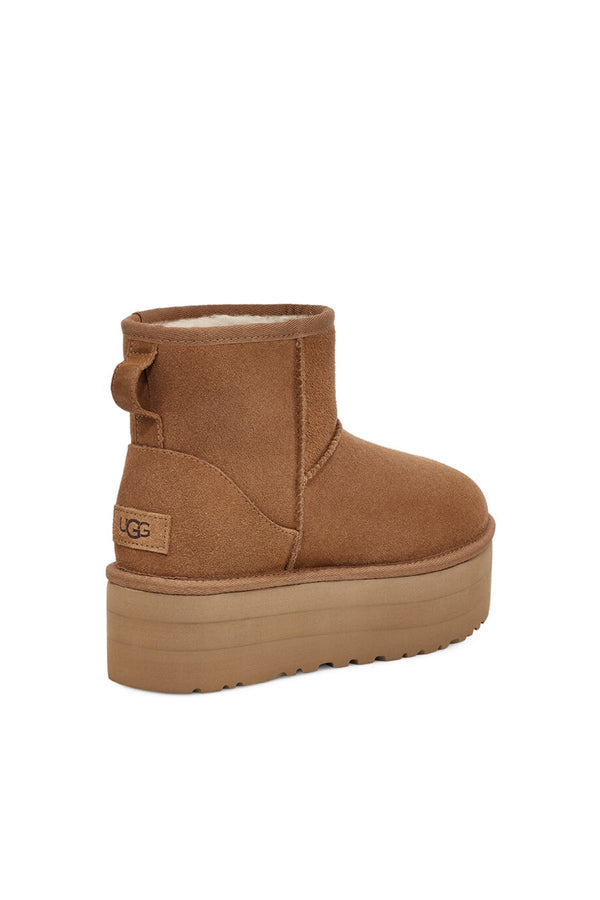 Ugg Stivali Con Plateau Classic Mini Donna Marrone