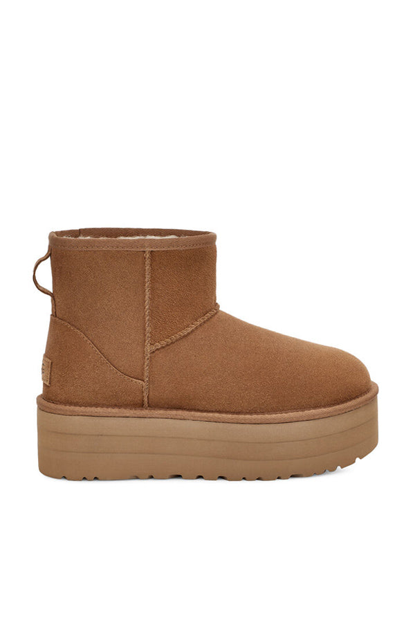 Ugg Stivali Con Plateau Classic Mini Donna Marrone