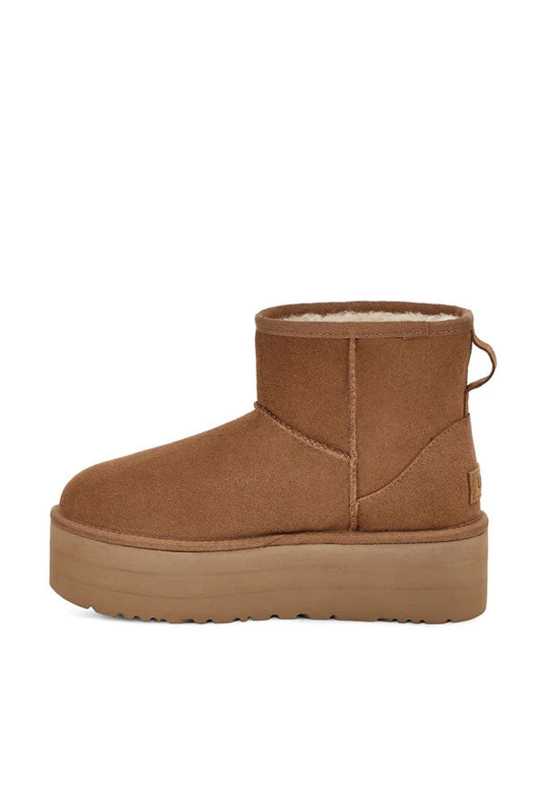 Ugg Stivali Con Plateau Classic Mini Donna Marrone