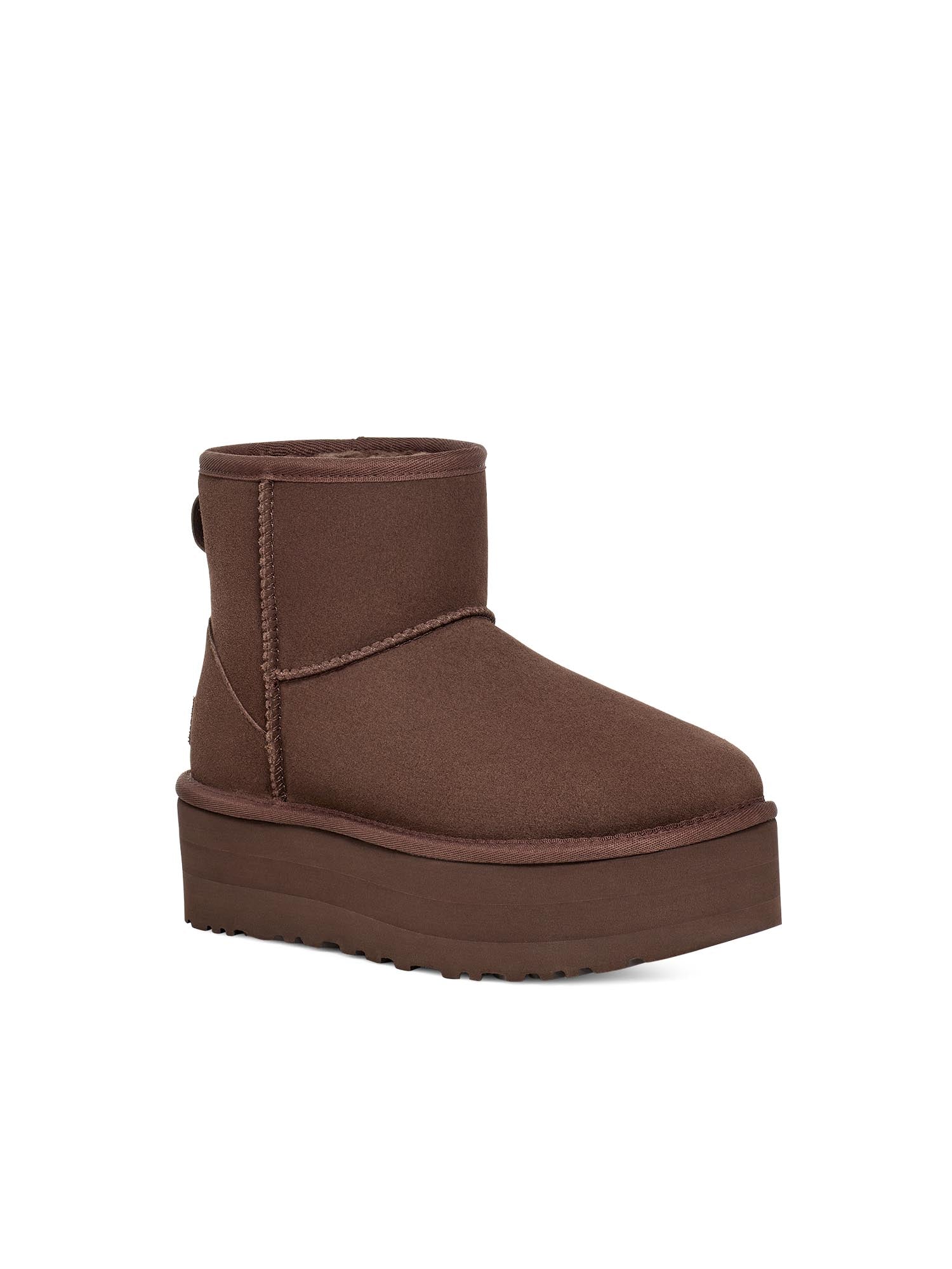 Ugg Stivali Con Plateau Classic Mini Donna Marrone