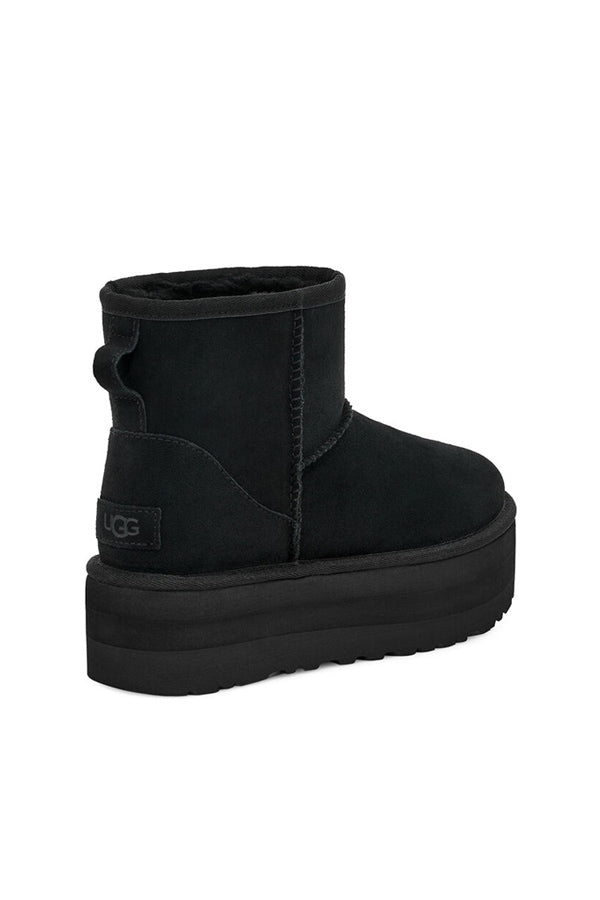 Ugg Stivali Con Plateau Classic Mini Donna Nero