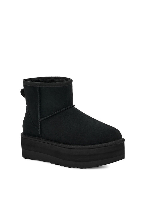 Ugg Stivali Con Plateau Classic Mini Donna Nero