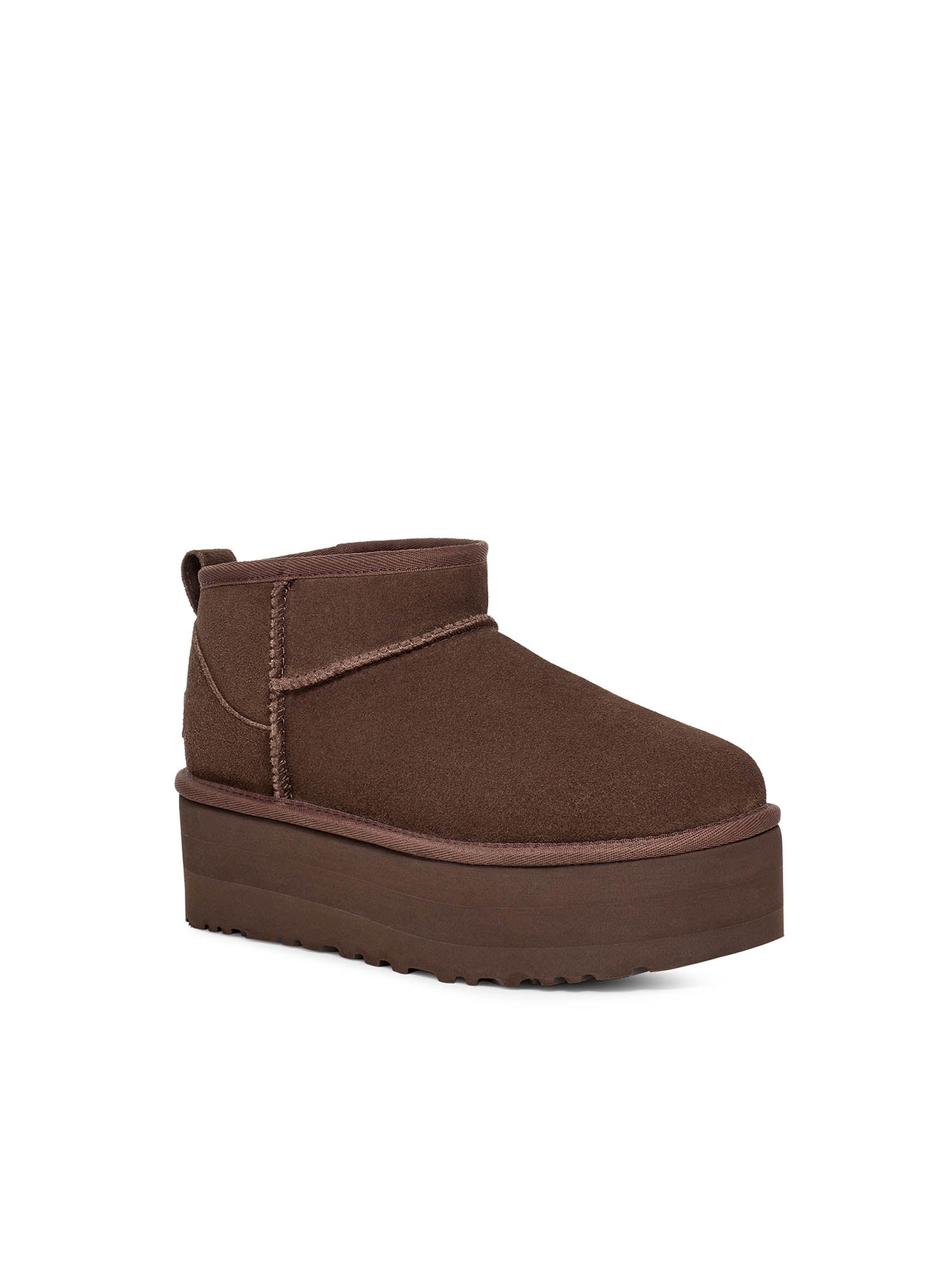 Ugg Stivali Con Plateau Classic Ultra Mini Donna Marrone