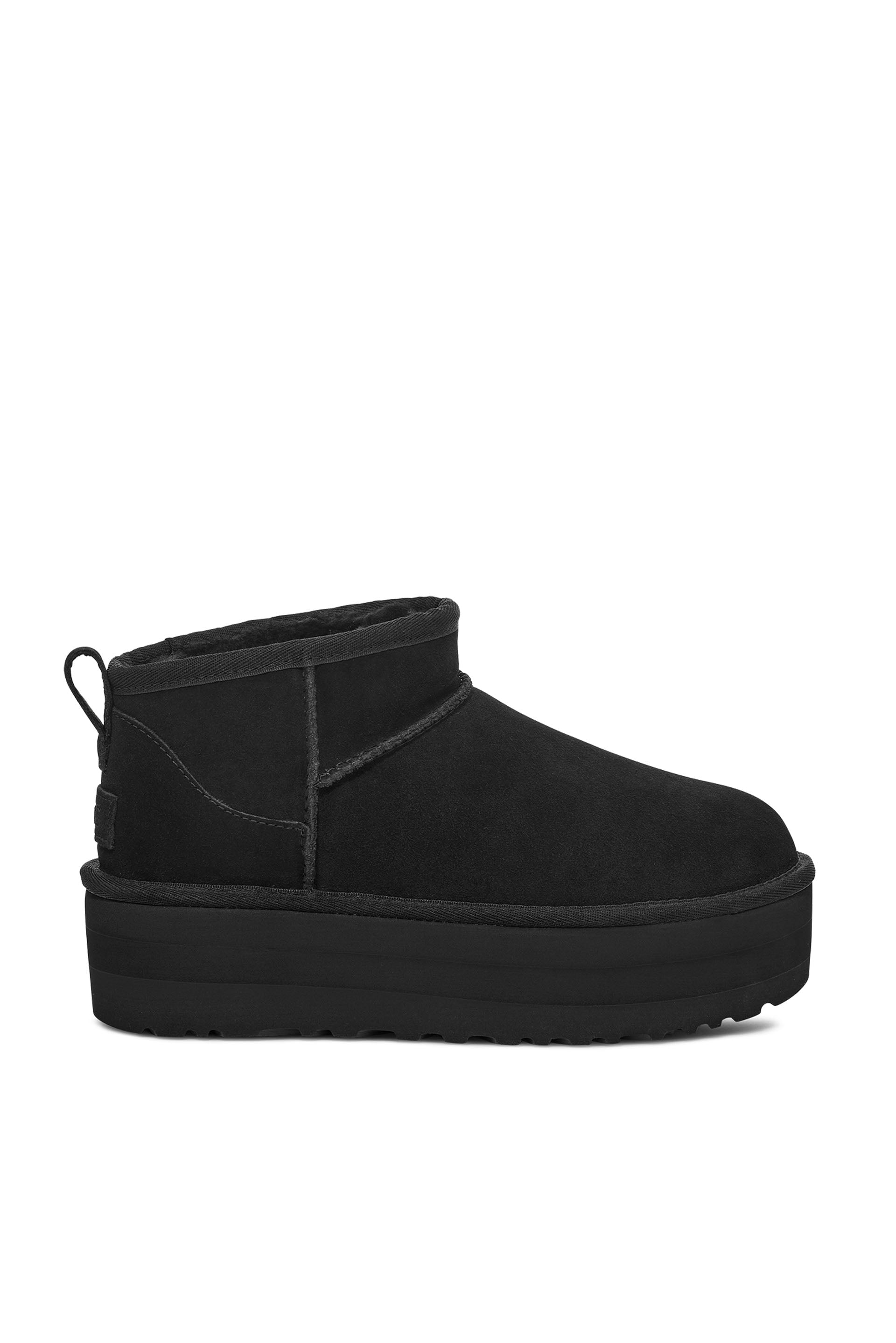 Ugg Stivali Con Plateau Classic Ultra Mini Donna Nero